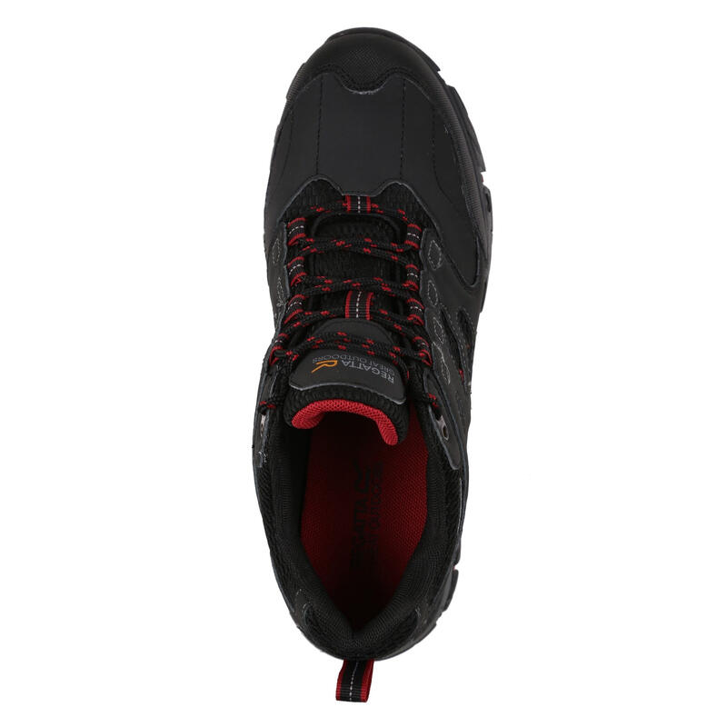 Chaussures de randonnée HOLCOMBE Homme (Gris foncé/rouge foncé)
