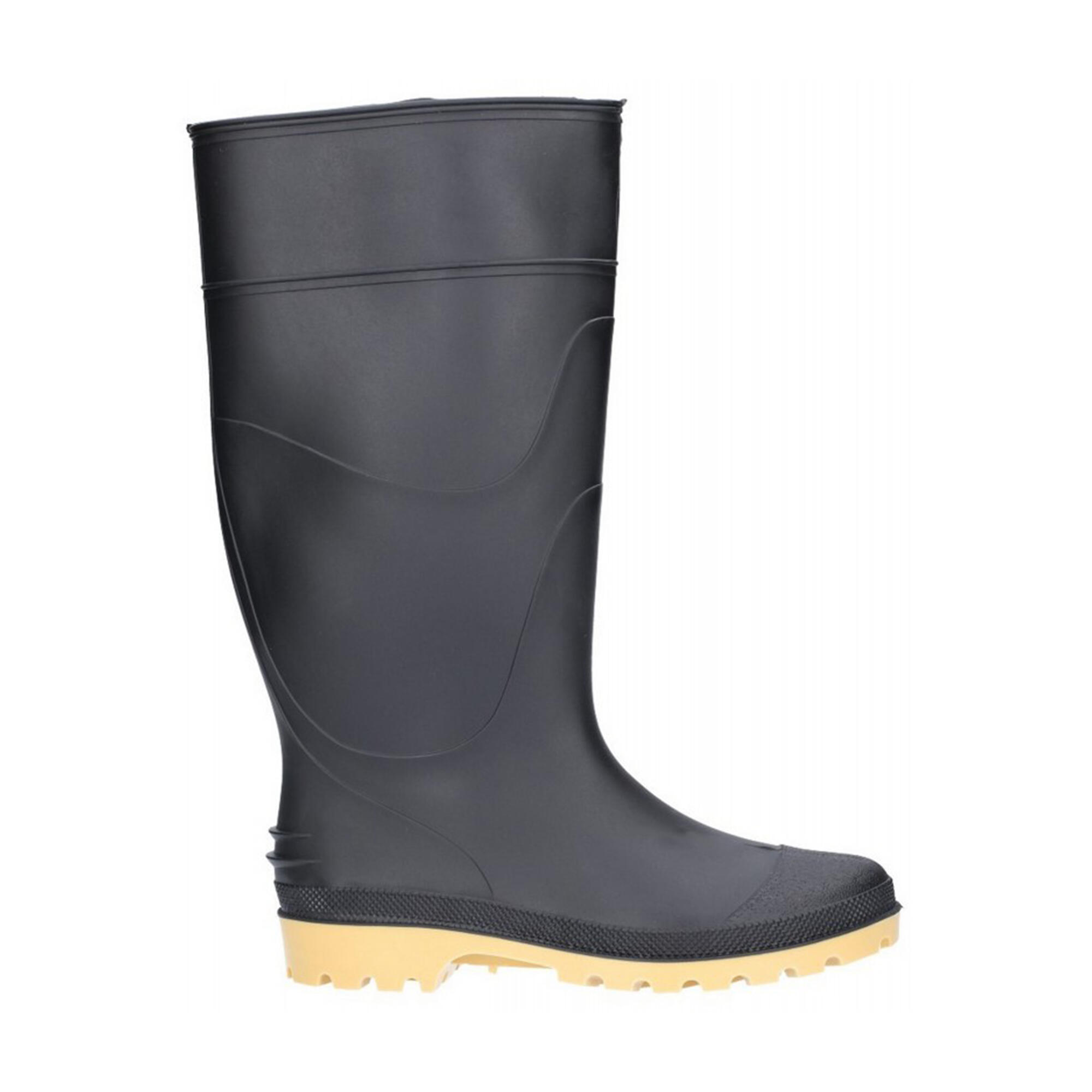 Pricebuster/Evora Wellington / Mens Boots / Plain Rubber Wellingtons (Black) 3/4