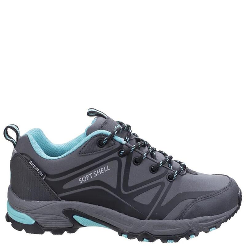 Herren Abbeydale niedere Wanderschuhe Damen Grau/Schwarz/Aqua