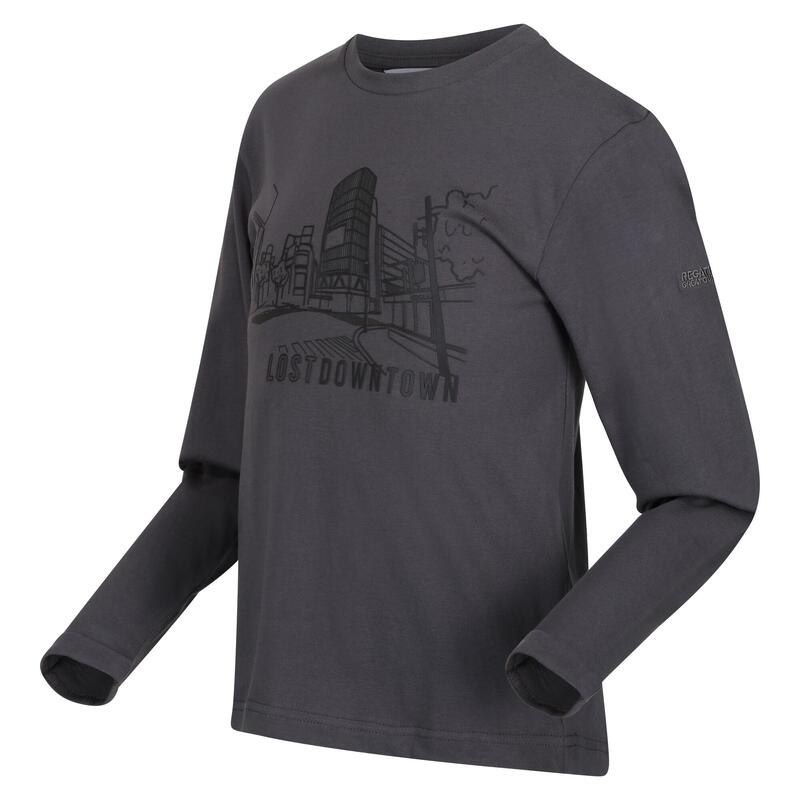 Tshirt WENBIE LOST DOWNTOWN Enfant (Gris foncé)