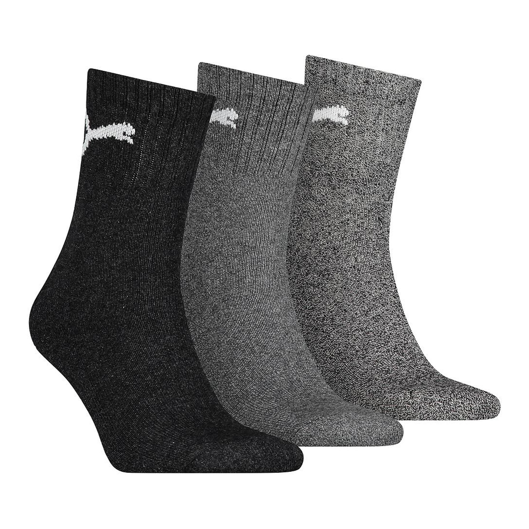 Unisex Adult Crew Socks (Pack of 3) (Grey) 3/3