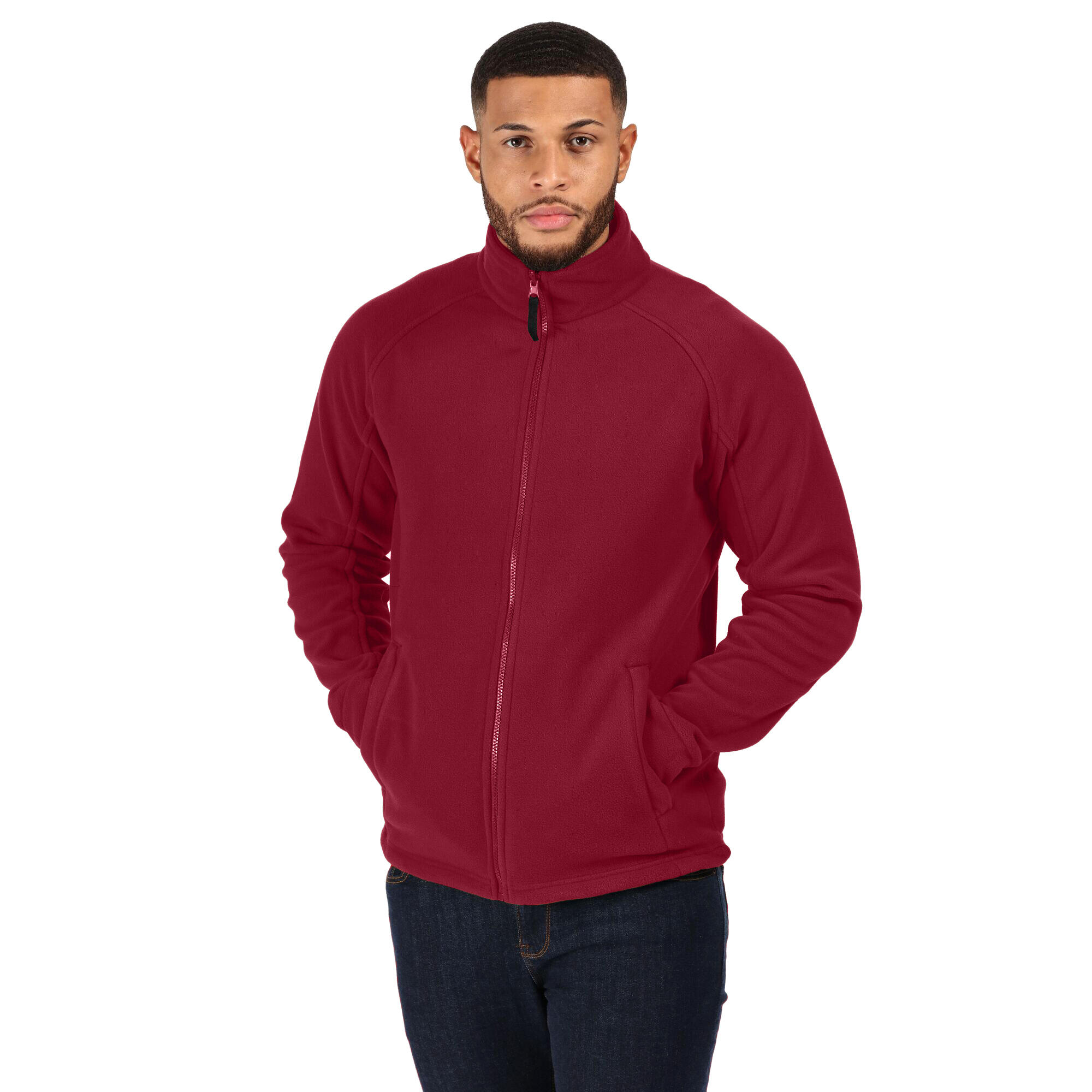 Giacca In Pile Uomo Regatta Thor III Bordeaux 3/4