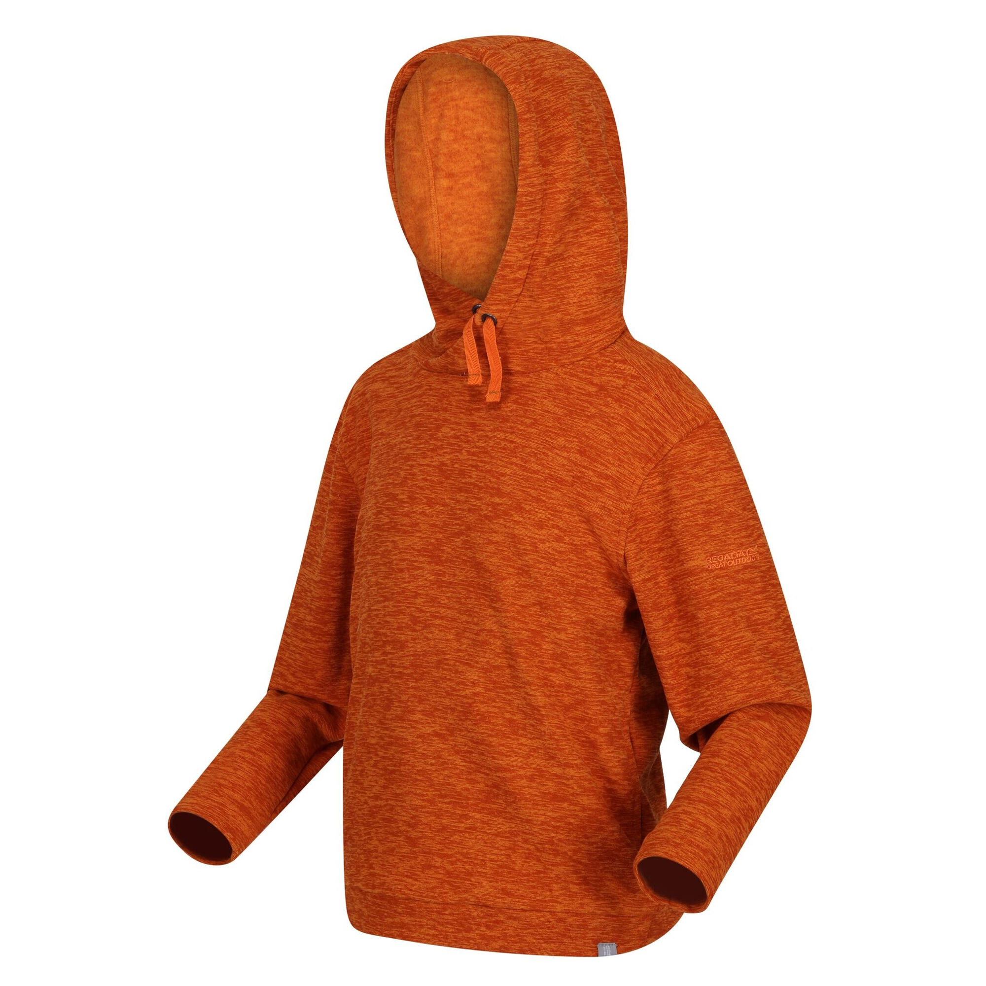 Childrens/Kids Keyon Hooded Fleece (Autumn Maple Marl) 3/5