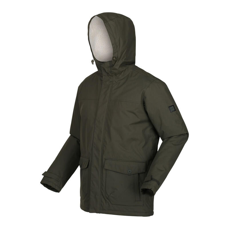 Veste imperméable STERLINGS Homme (Kaki foncé / Blanc)