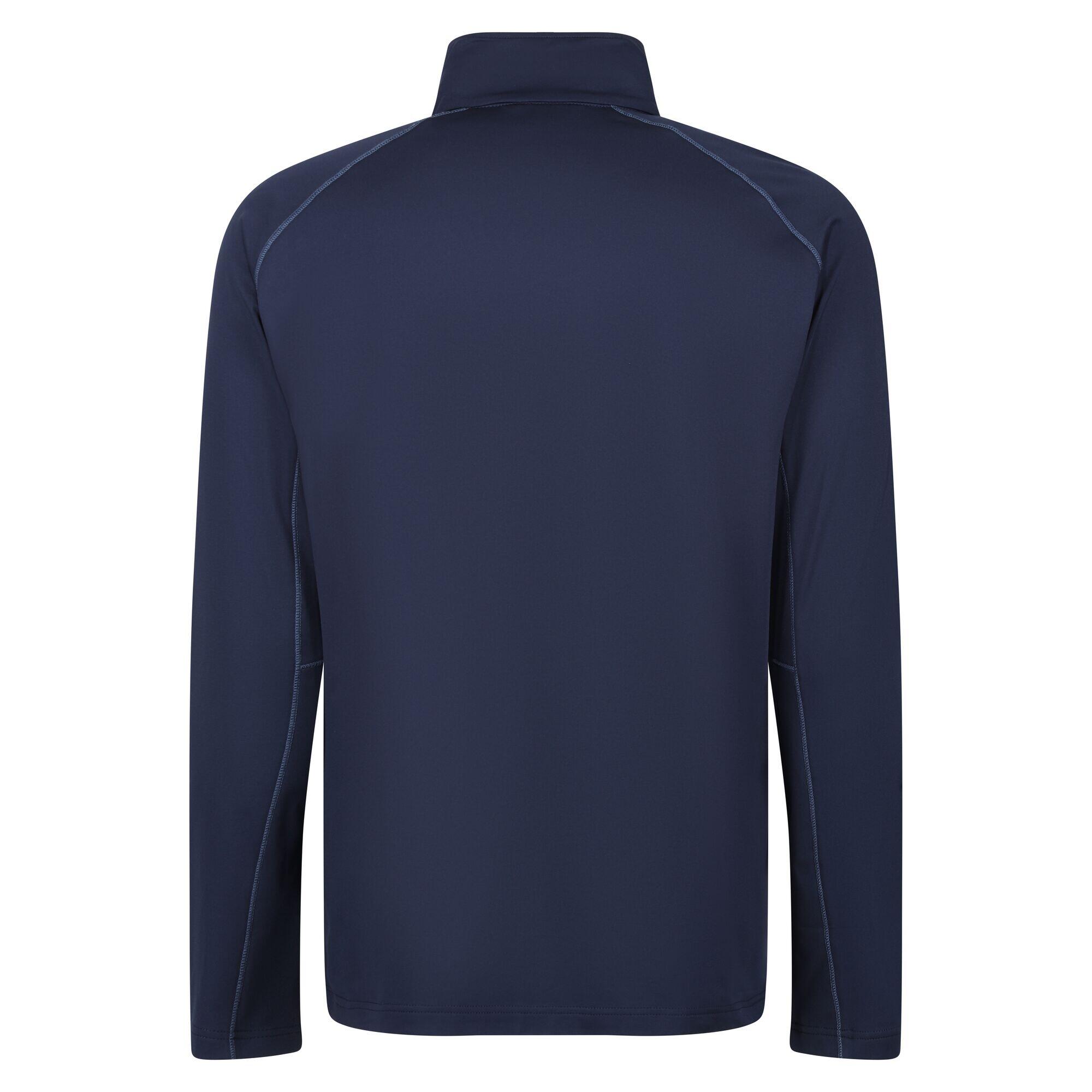 Mens Core Stretch Full Zip Midlayer (Navy) 2/5