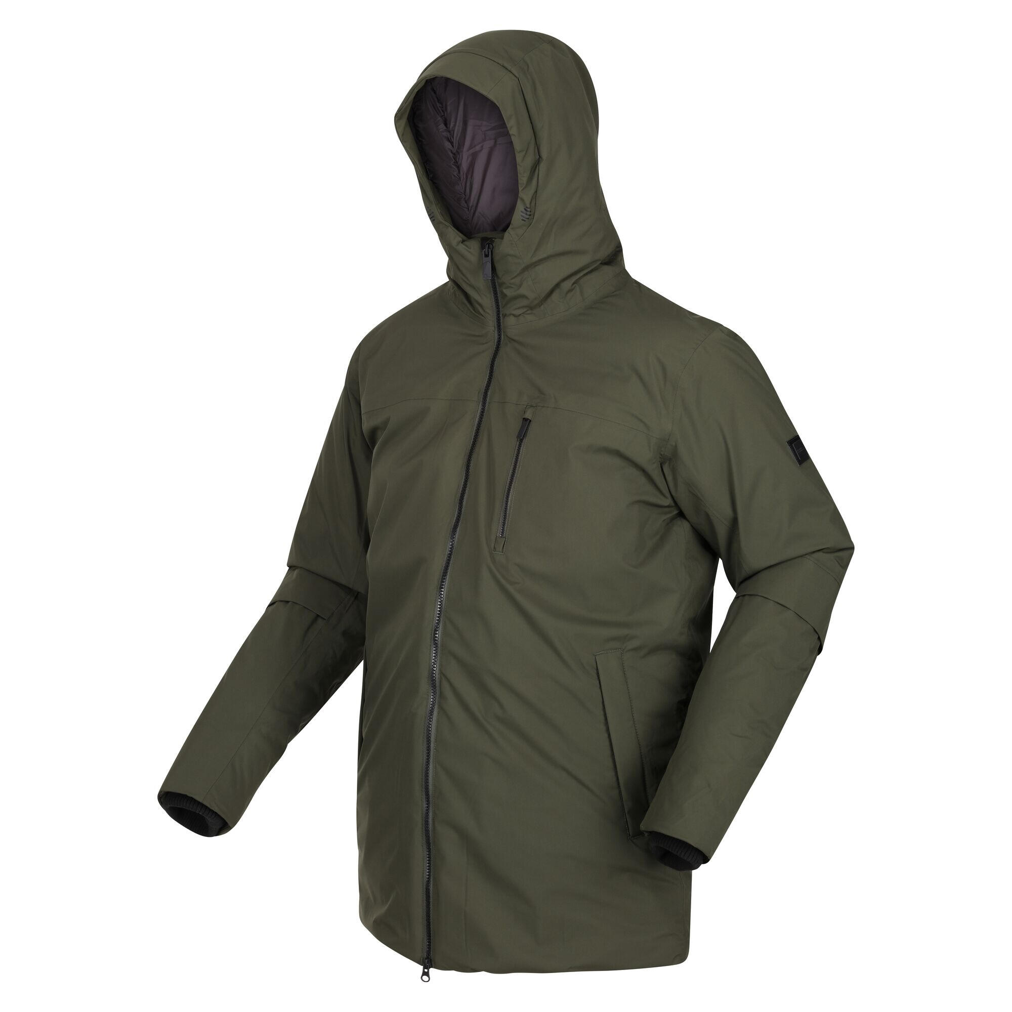 Mens Yewbank II Parka (Dark Khaki) 3/5