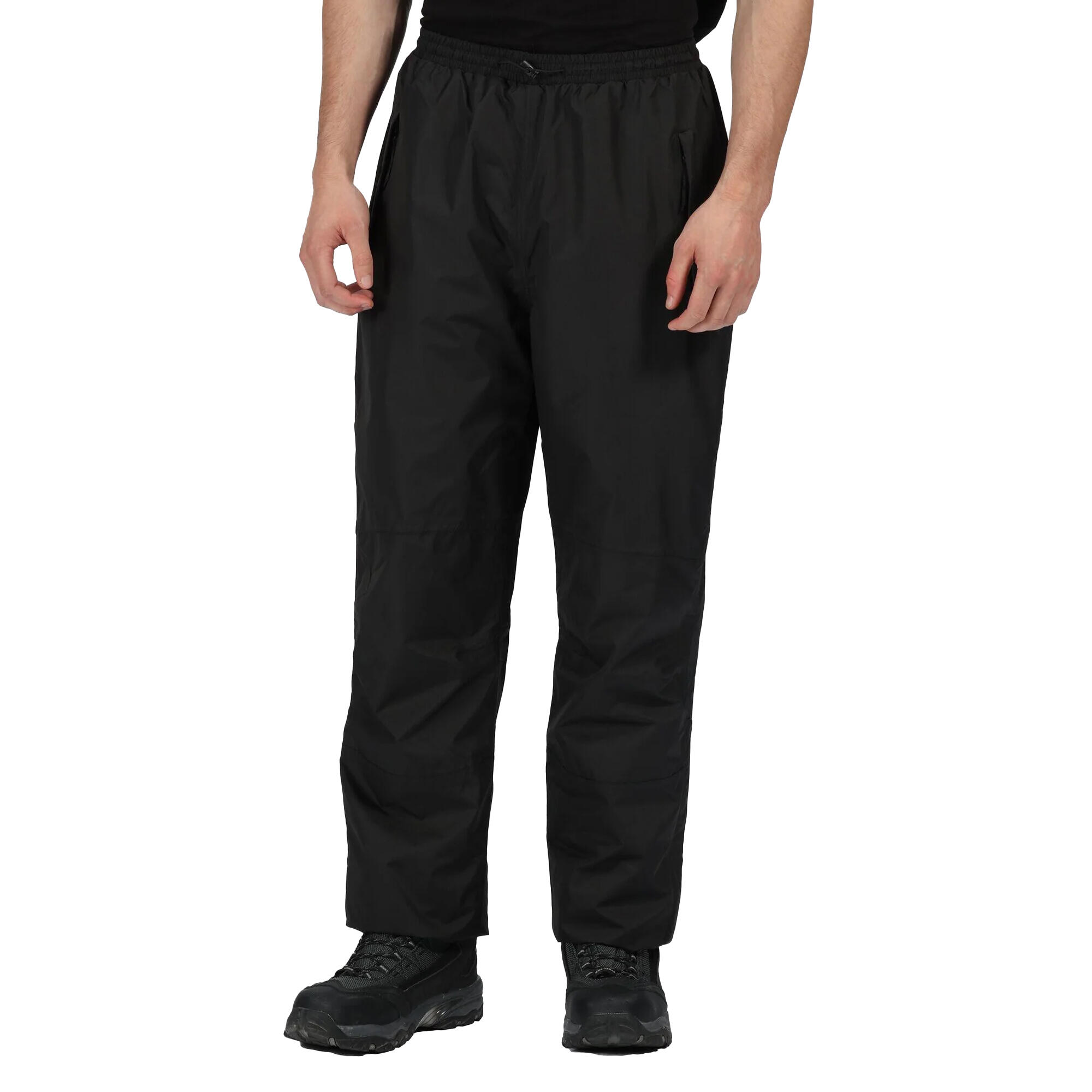 Mens Waterproof Breathable Linton Trousers (Black) 3/4
