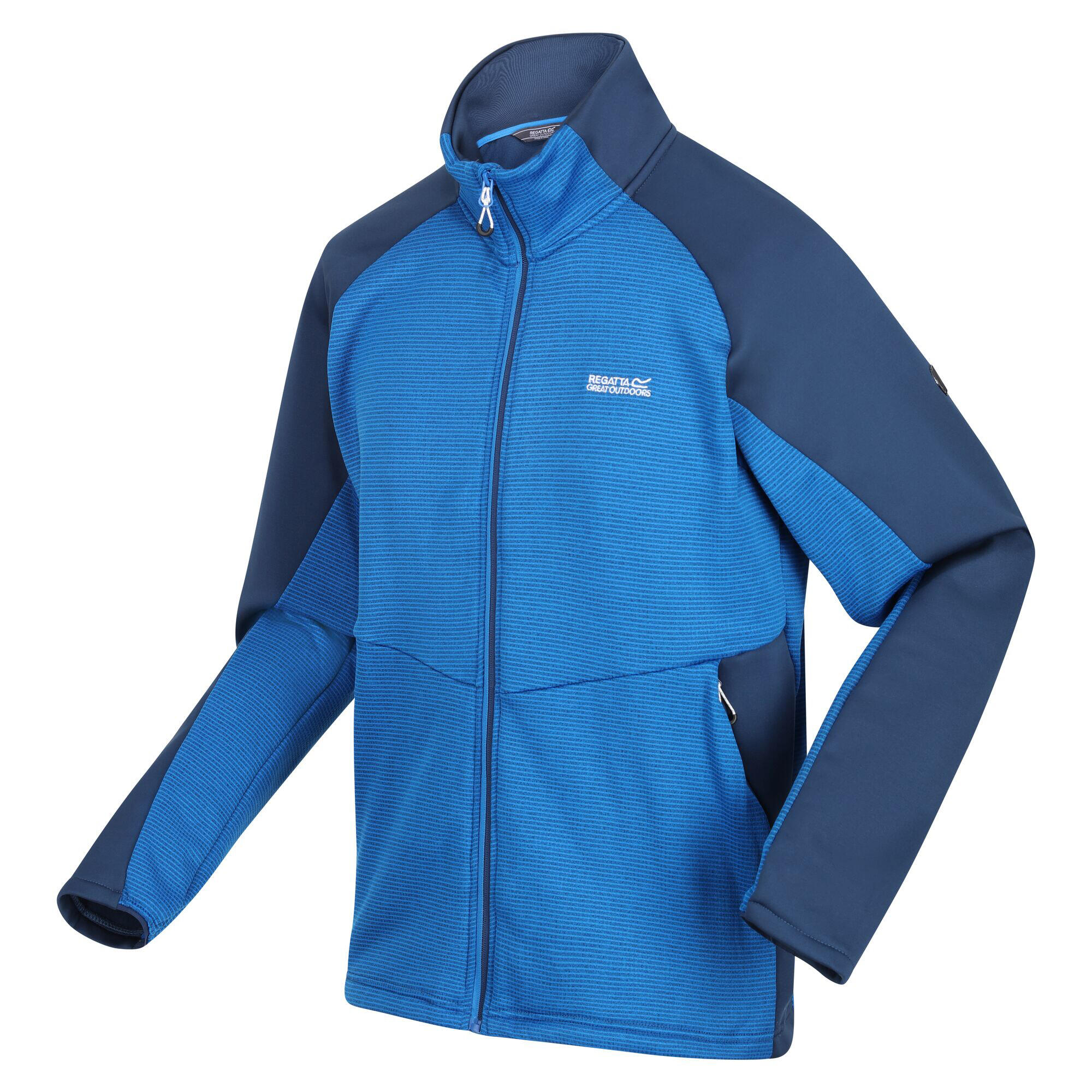 Mens Highton III Full Zip Fleece Jacket (Skydiver Blue/Admiral Blue) 3/5