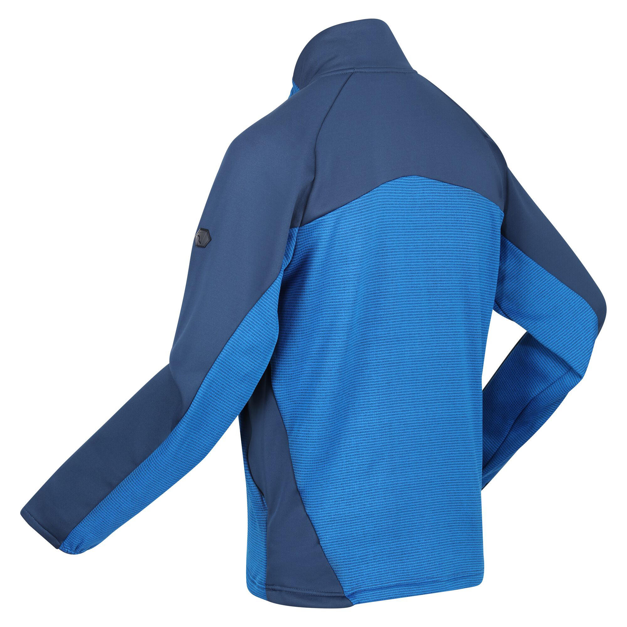 Mens Highton III Full Zip Fleece Jacket (Skydiver Blue/Admiral Blue) 4/5