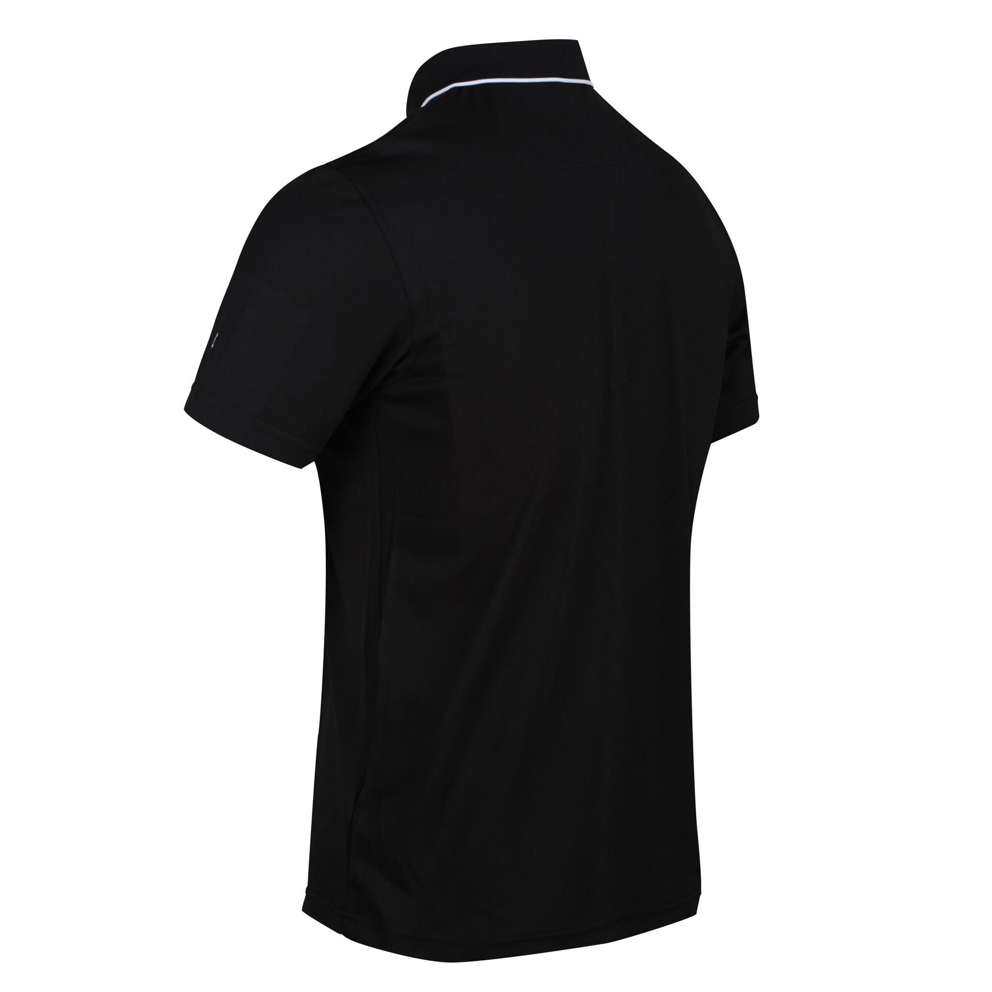 Mens Maverick V Active Polo Shirt (Black) 4/5