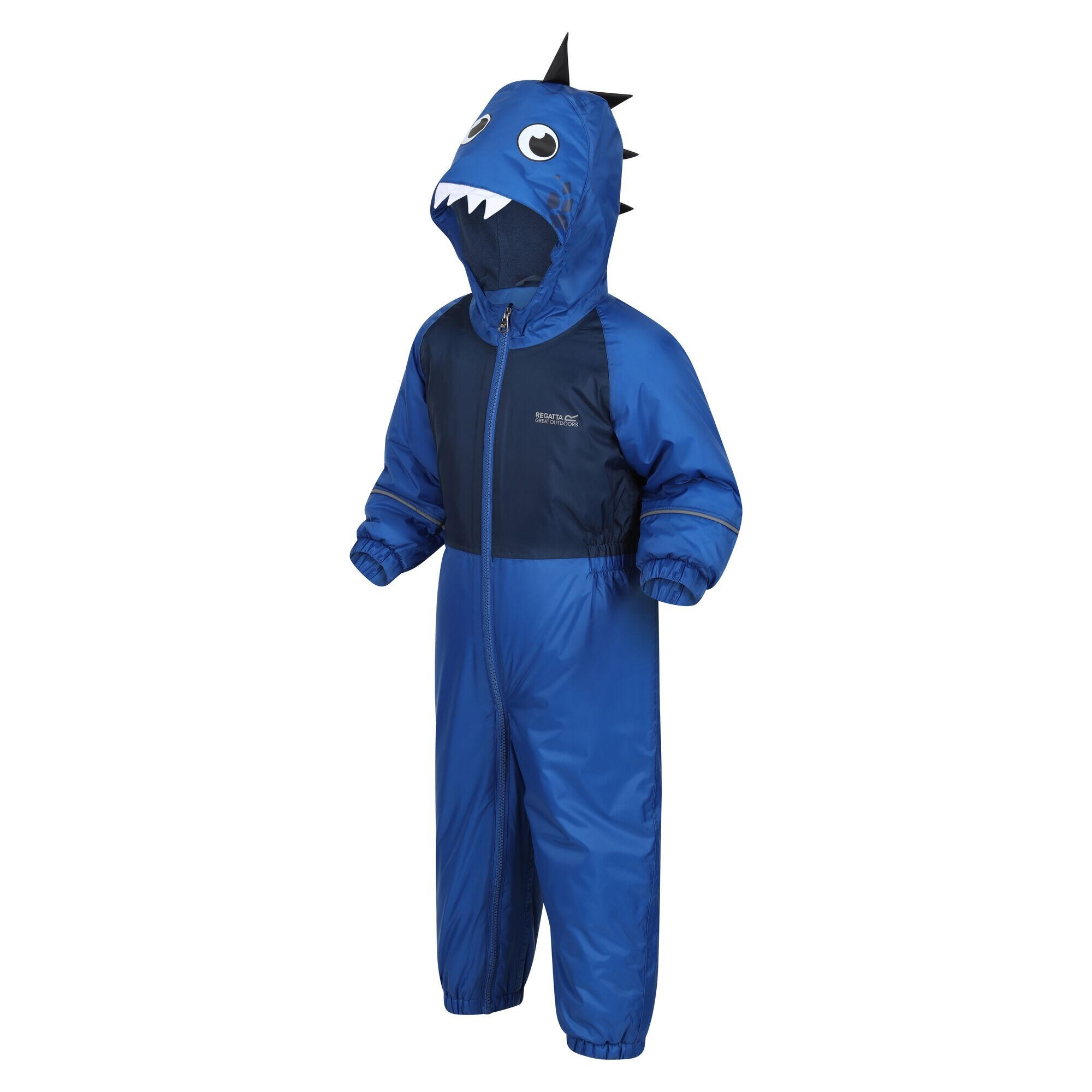 Childrens/Kids Mudplay III Hooded Rainsuit (Nautical Blue) 4/5