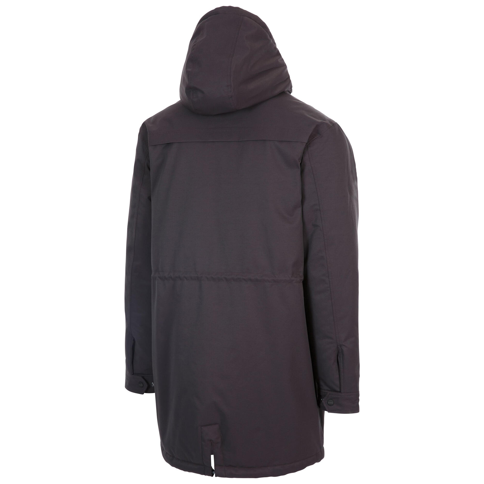 Chaqueta Impermeable Caleb DLX para Hombre Gris Oscuro 3/4