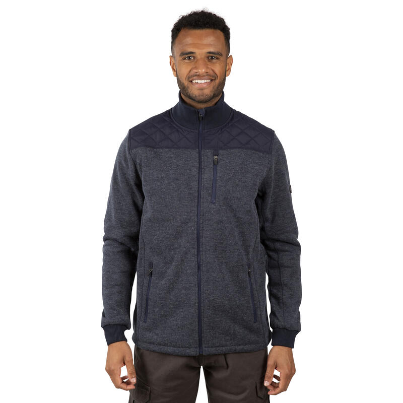 "Farlowton" Fleecejacke für Herren Marineblau/Grau meliert