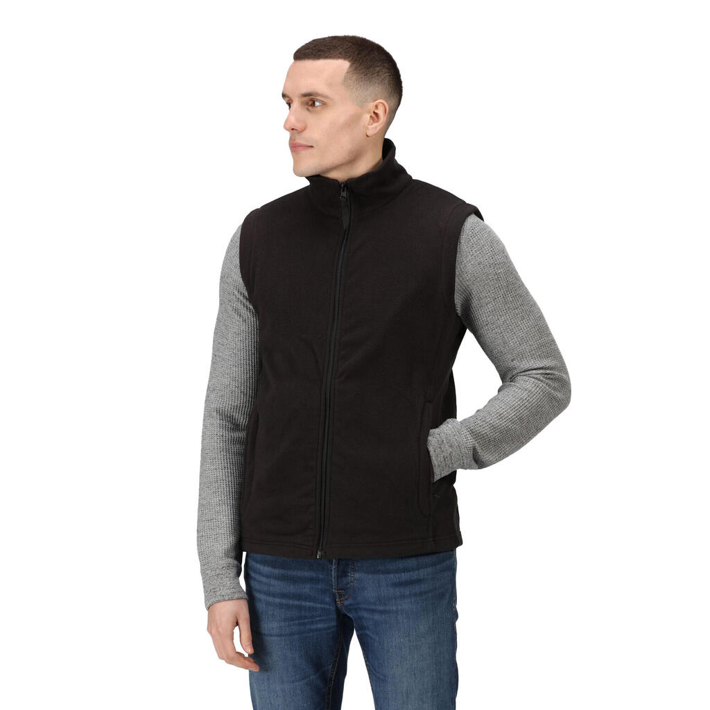 Mens 210 Microfleece Bodywarmer / Gilet (Black)