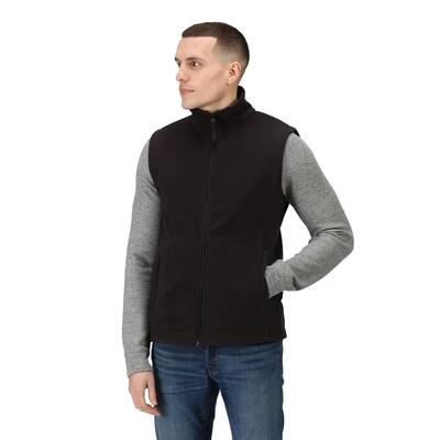 Heren 210 microfleece bodywarmer / gilet (zwart)
