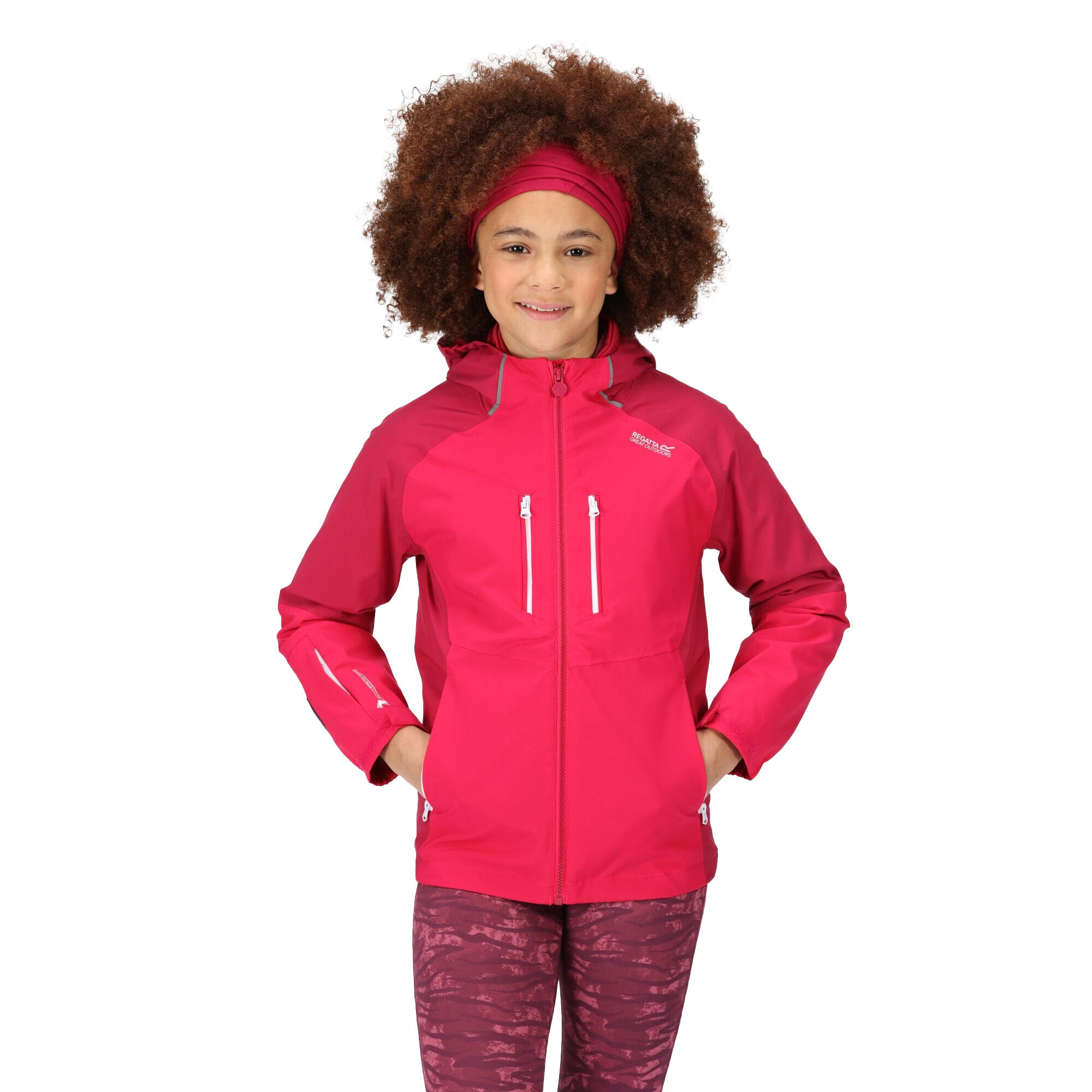 Childrens/Kids Hydrate VII 3 in 1 Waterproof Jacket (Pink Potion/Berry Pink) 3/5
