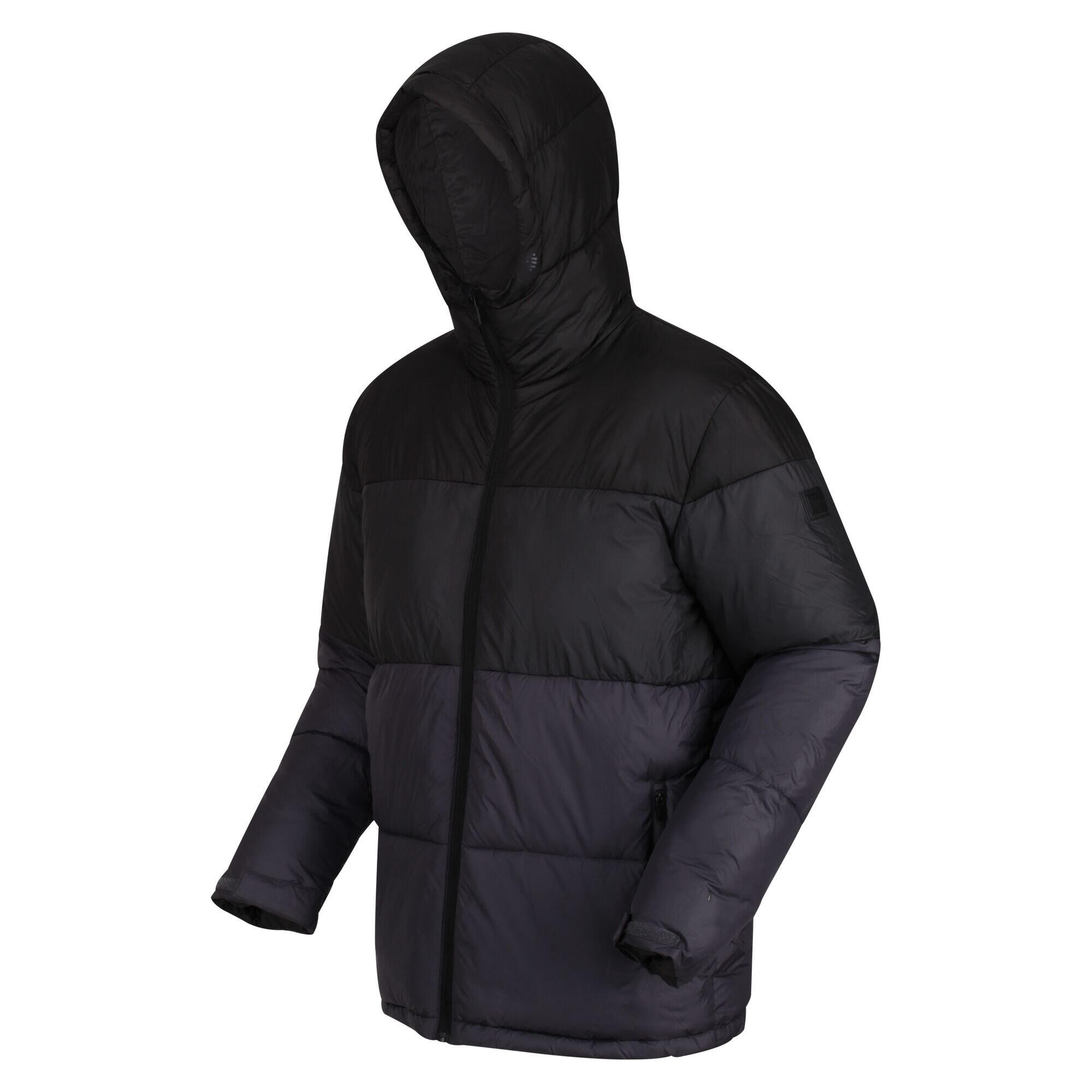 Mens Carnan Padded Jacket (Black/Ash) 3/5