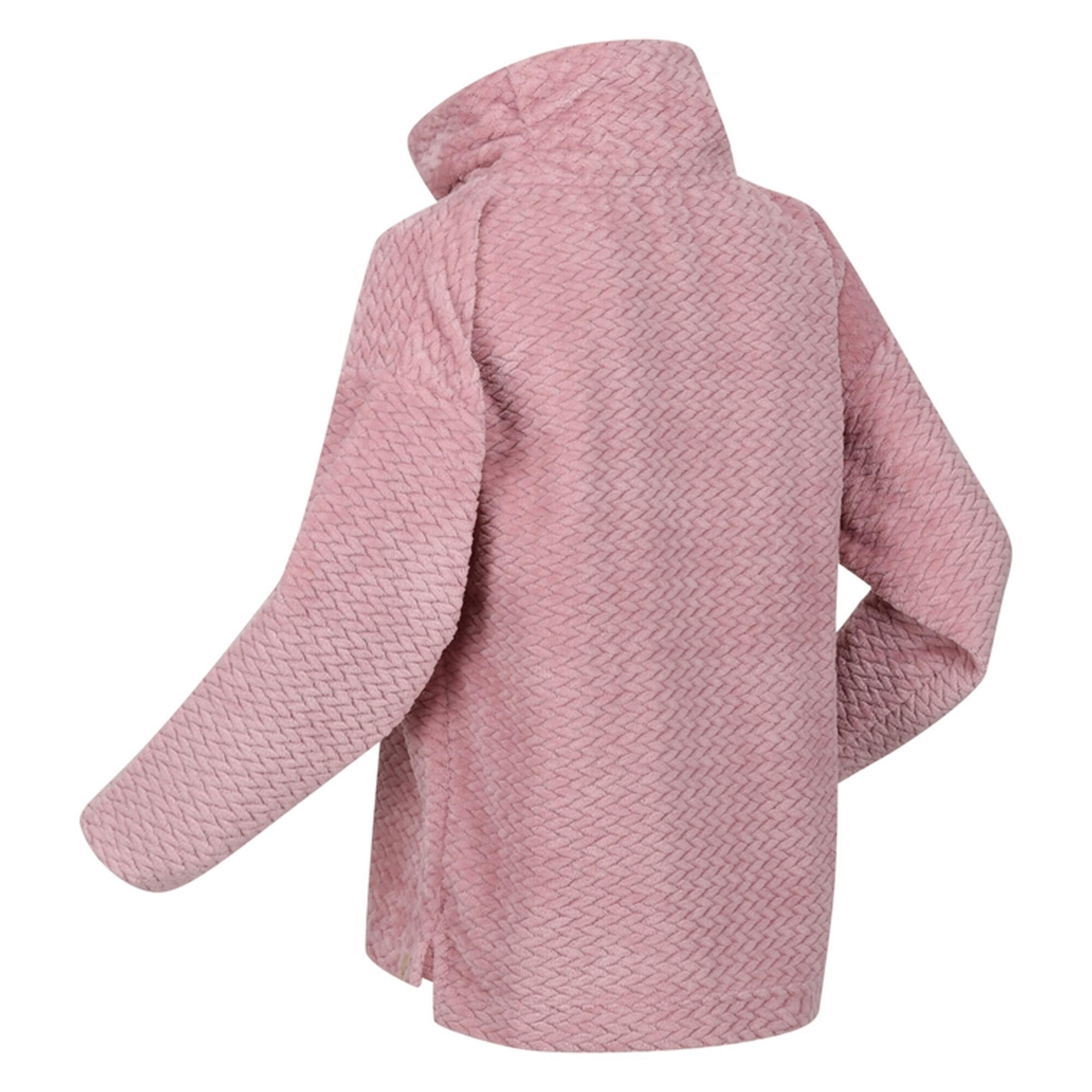 Womens/Ladies Bekkah Plaited Fluffy Jumper (Powder Pink) 4/5