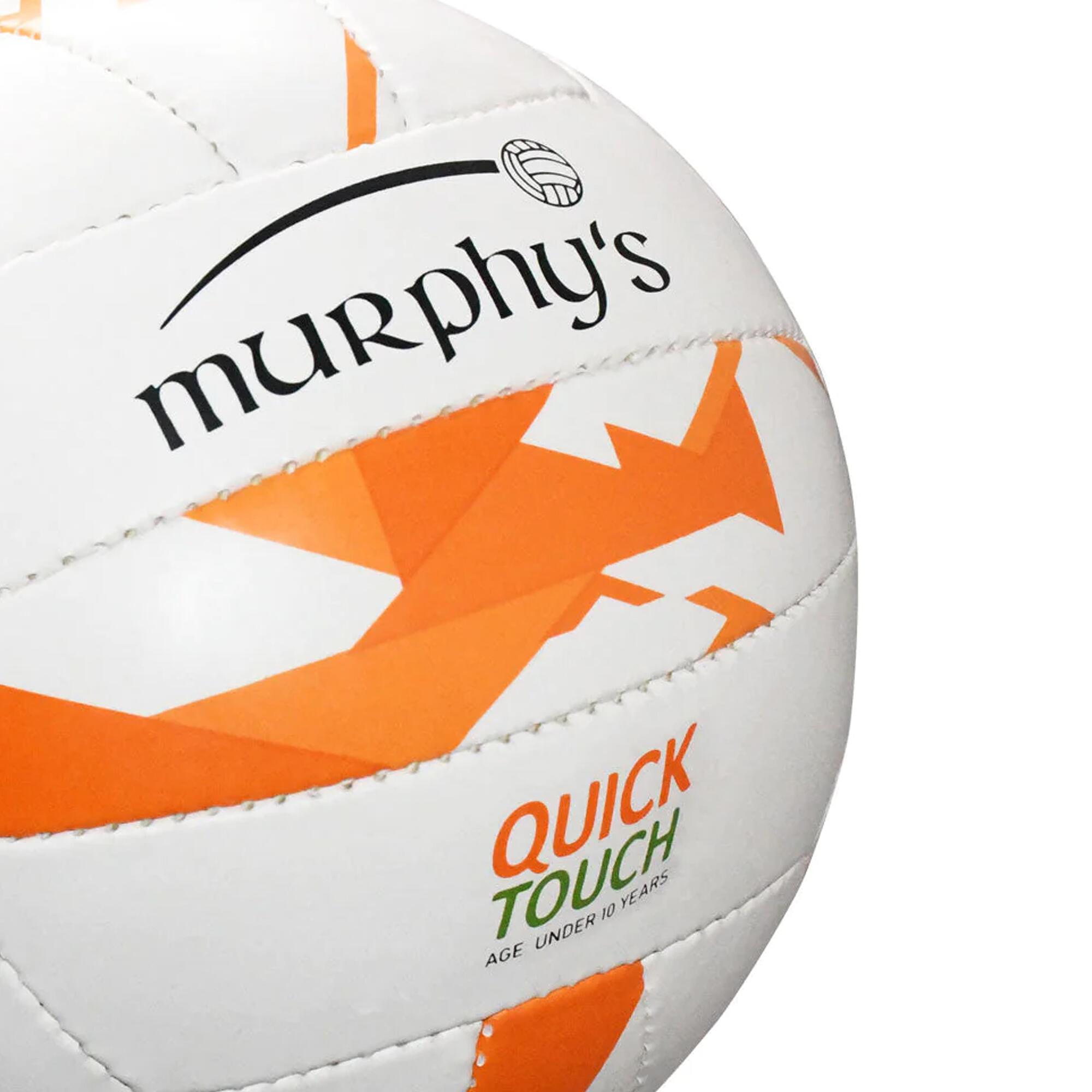 Childrens/Kids Gaelic Football (White/Orange) 3/3