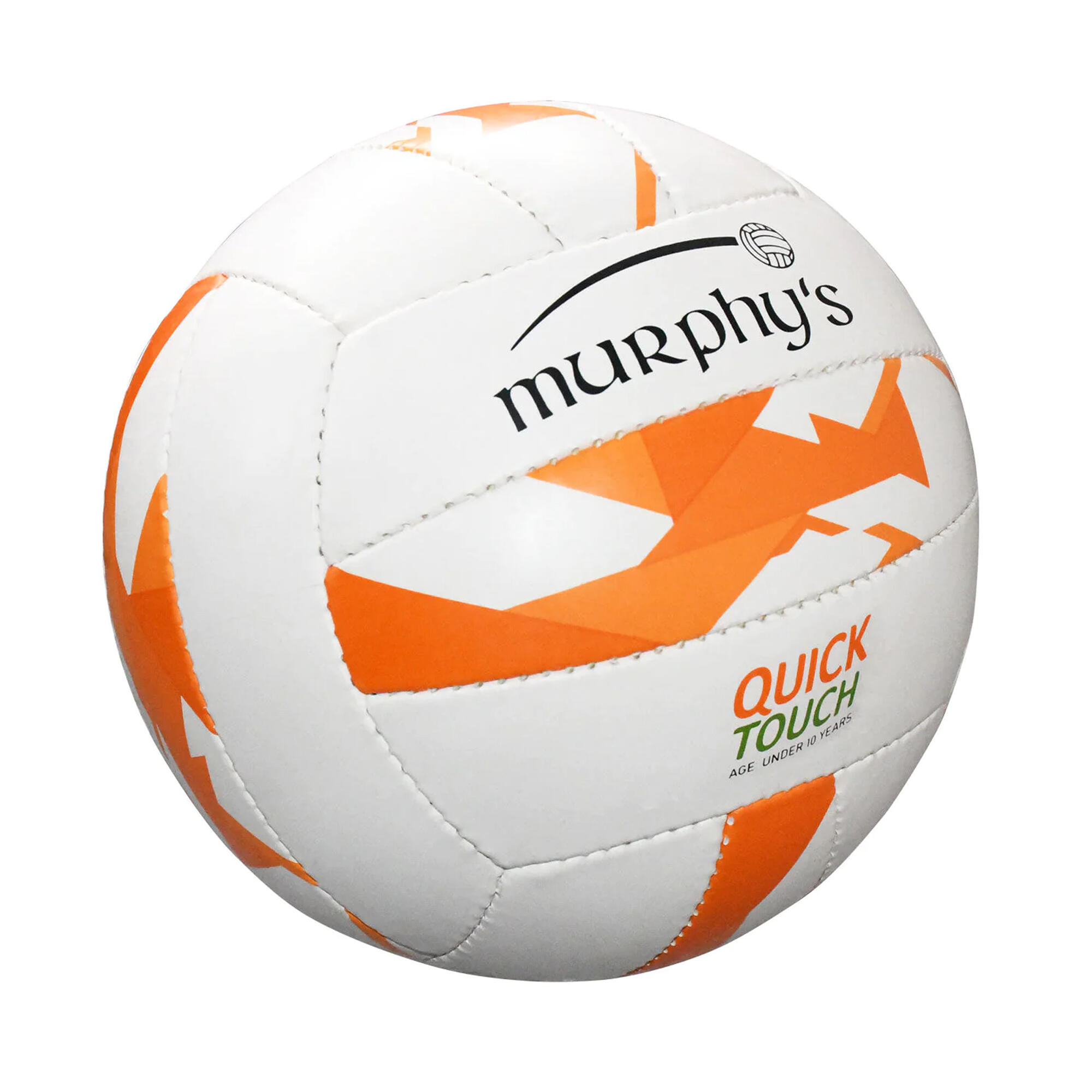 Childrens/Kids Gaelic Football (White/Orange) 2/3
