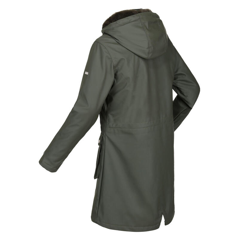 Dames Fabrienne geïsoleerde parka (Donkere Khaki)