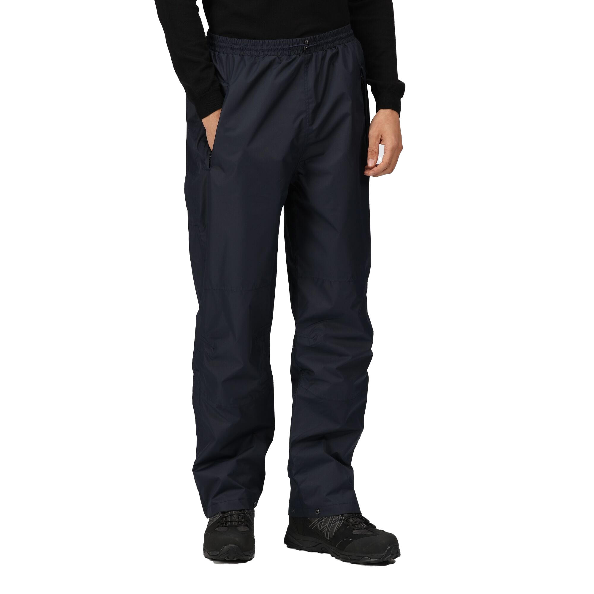 Mens Waterproof Breathable Linton Trousers (Navy) 3/4