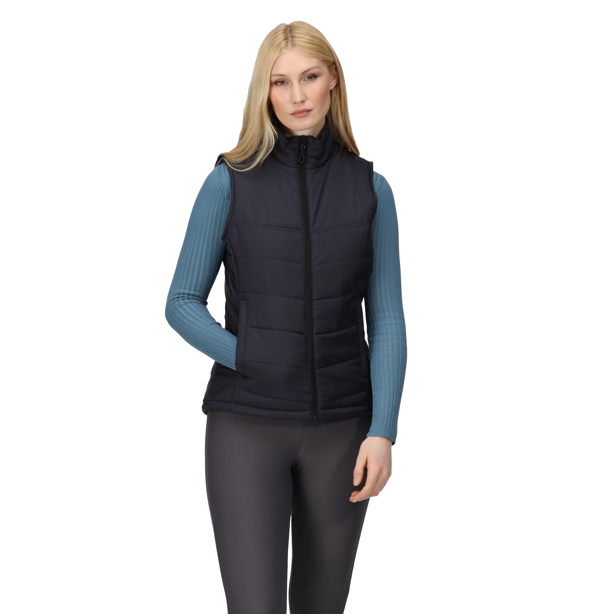 Womens/Ladies Stage Insulated Bodywarmer (Navy Blue) 3/4