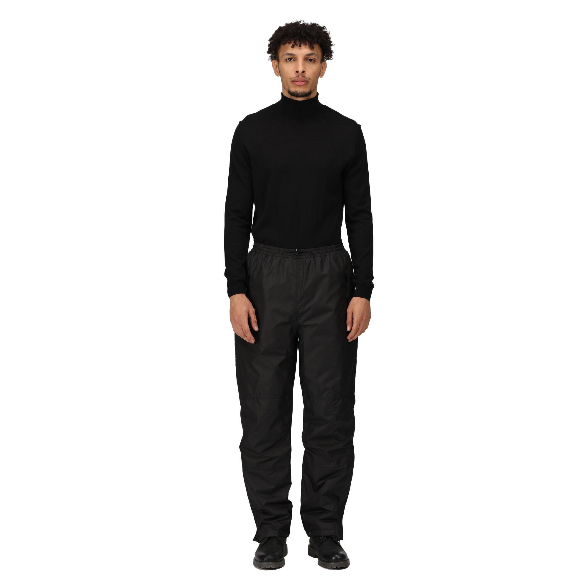 Men's waterproof overtrousers (Black)