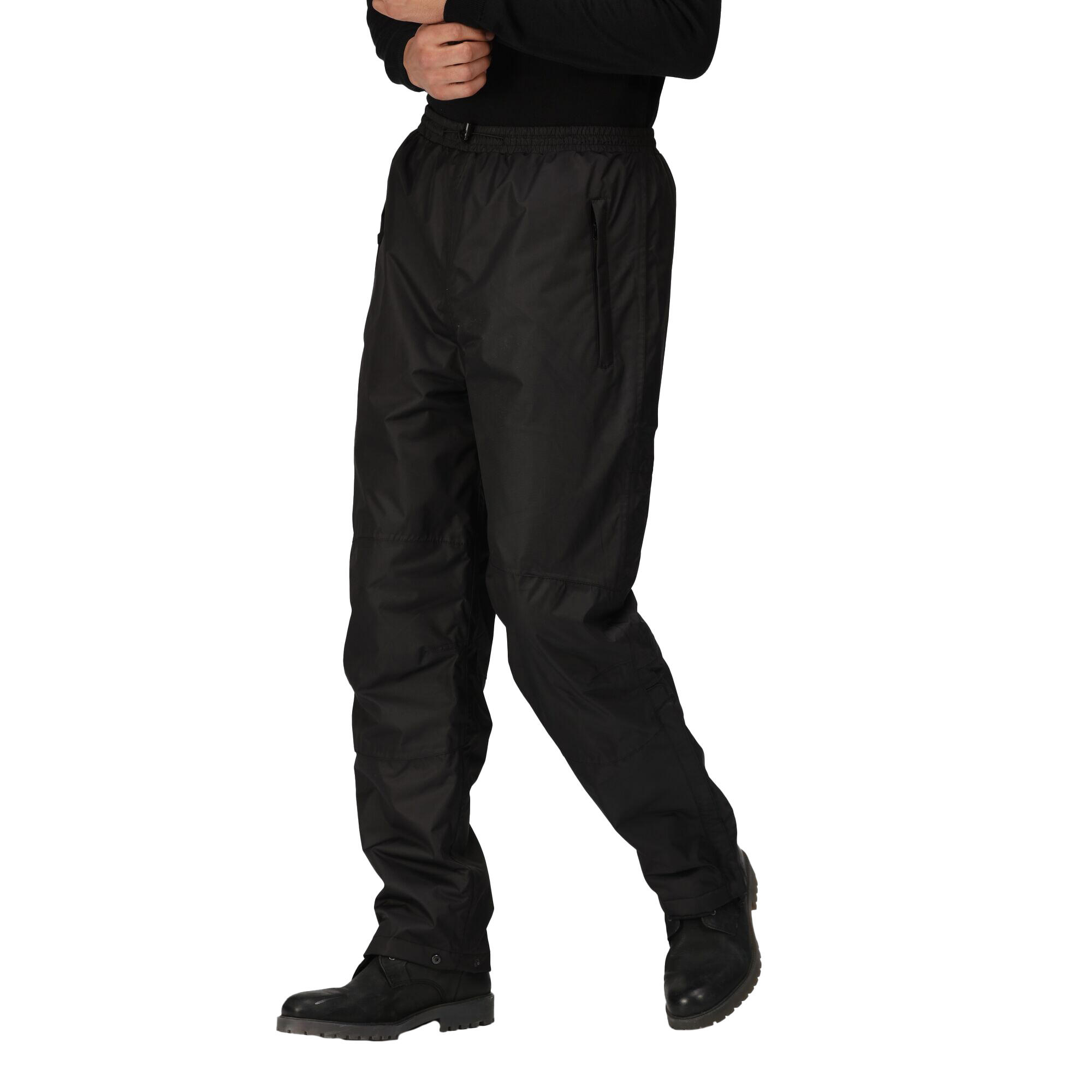 Men's waterproof overtrousers (Black)