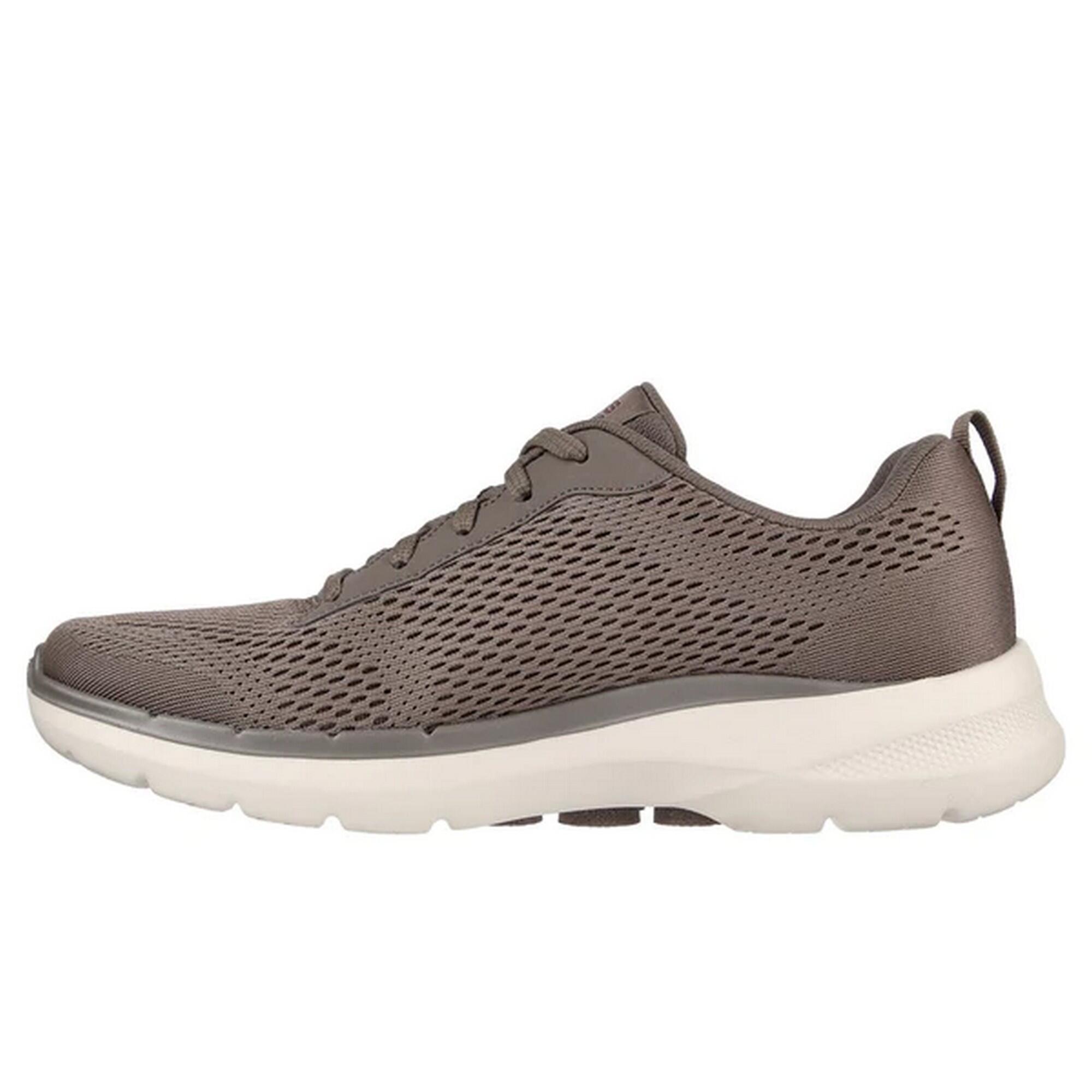Mens Go Walk 6 Avalo Trainers (Taupe) 2/5