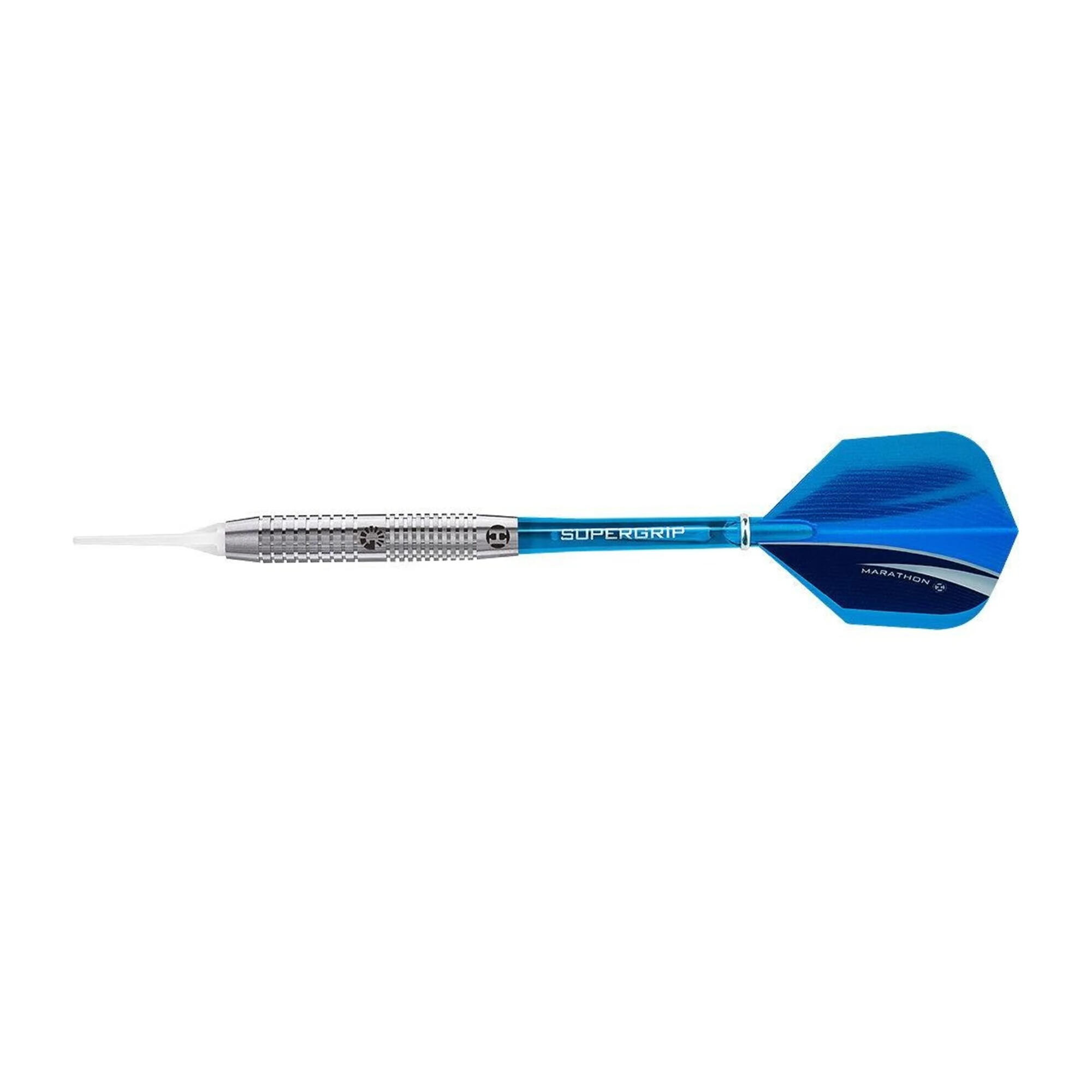 Genesis Tungsten Darts (Silver/Blue) 3/4