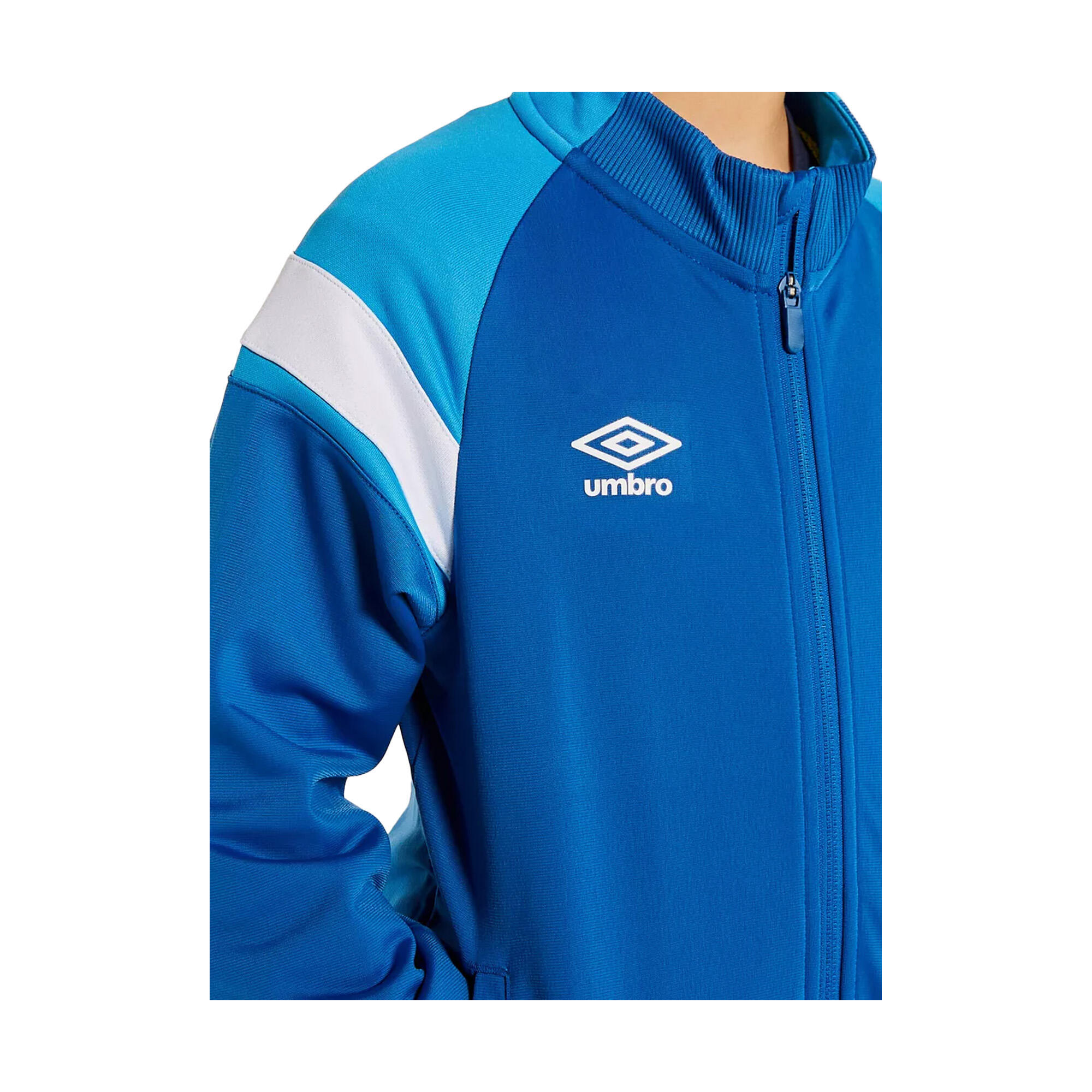 Childrens/Kids Knitted Jacket (Royal Blue/Ibiza Blue/Brilliant White) 3/3