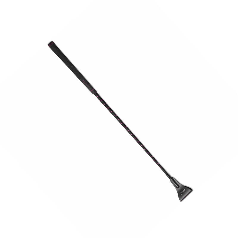 Topaz Leather Horse Riding Whip (Raspberry) SHIRES Decathlon