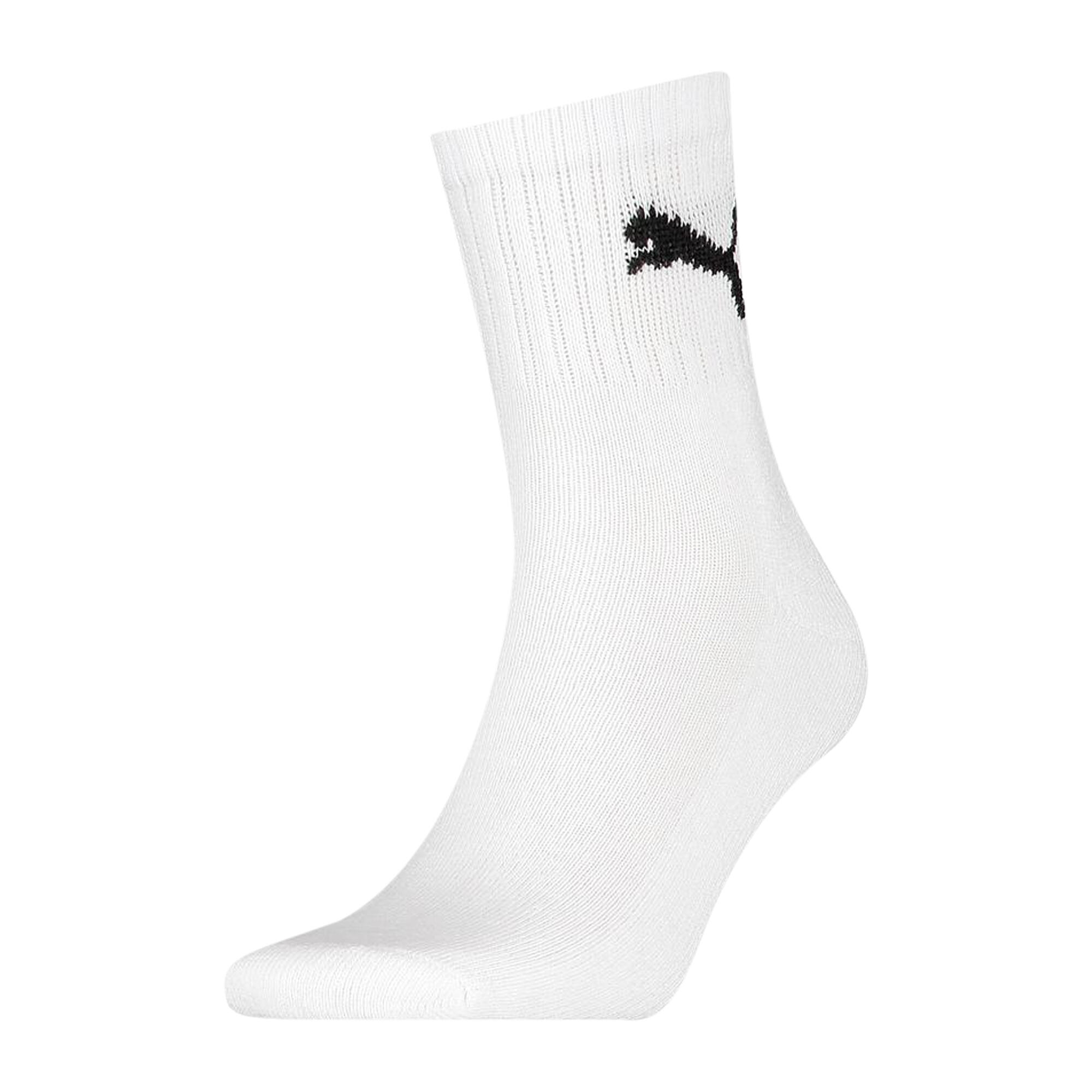 Unisex Adult Crew Socks (Pack of 3) (White) 1/3