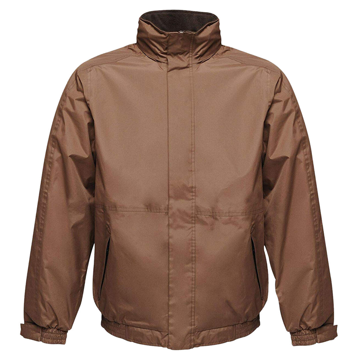 Dover Men's waterproof windbreaker jacket (Brown / black)