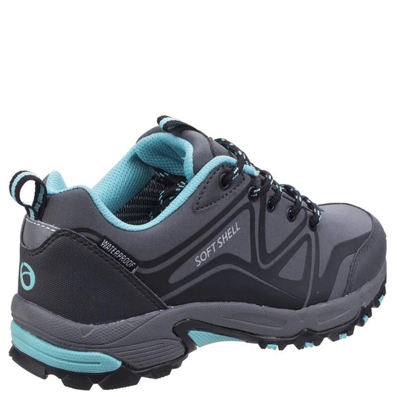 Herren Abbeydale niedere Wanderschuhe Damen Grau/Schwarz/Aqua