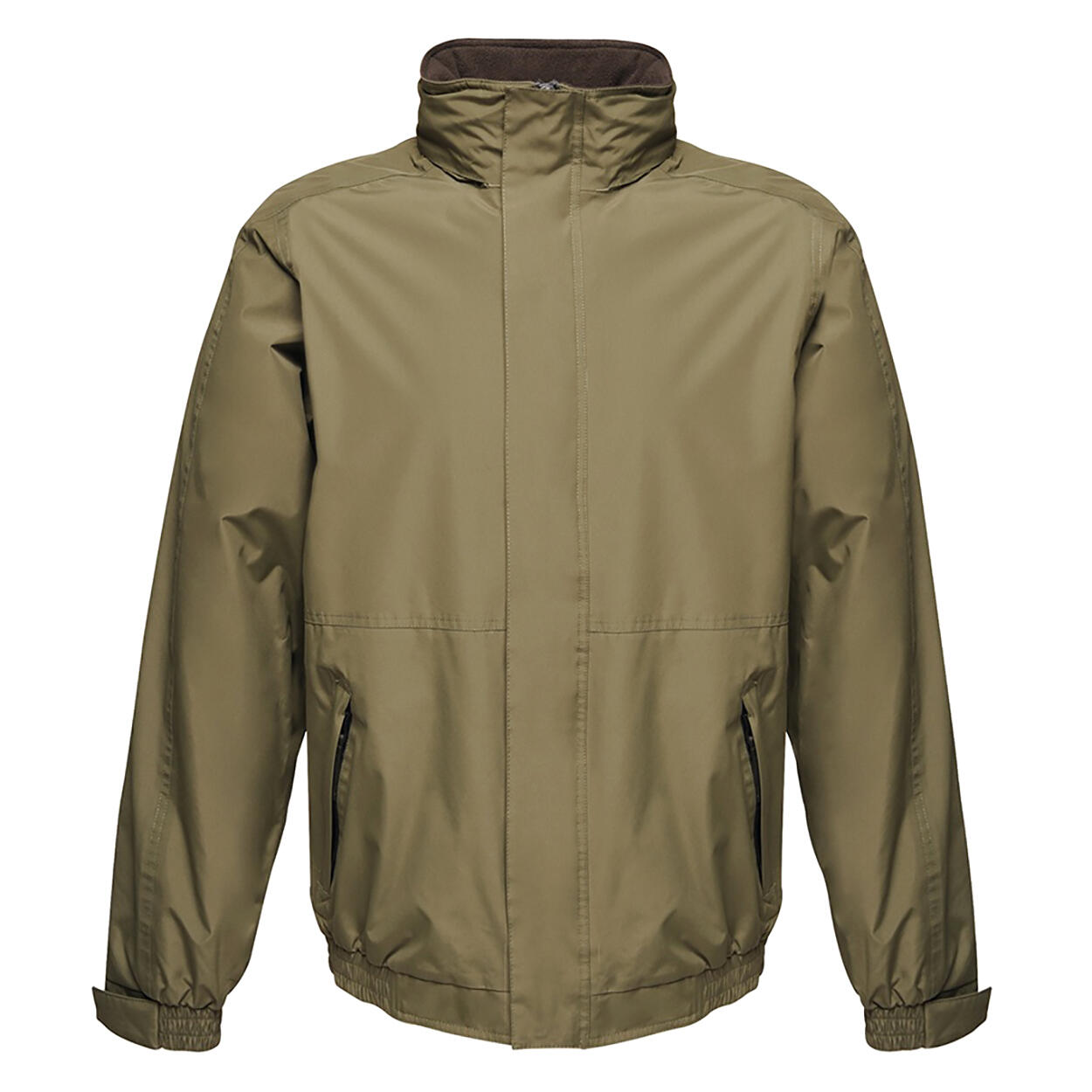 Dover Men's waterproof windbreaker jacket (Khaki / black)