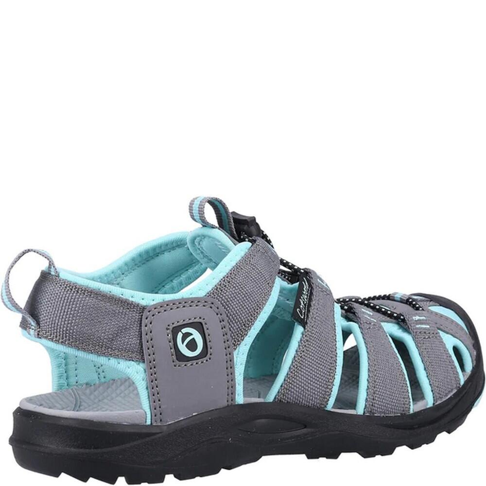 Mens Marshfield Recycled Sandals (Grey/Turquoise) 2/4