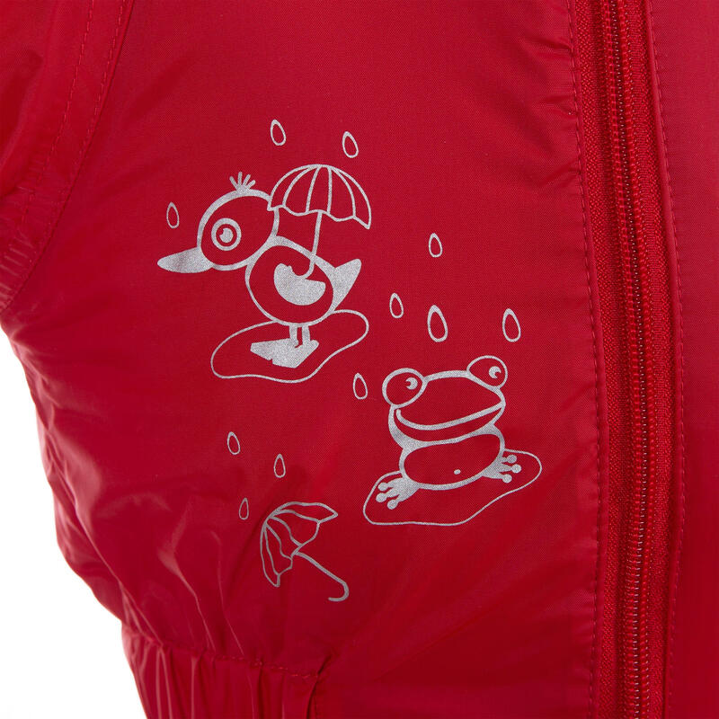 Dripdrop Tuta Intera Antipioggia Bambini/Unisex Rosso