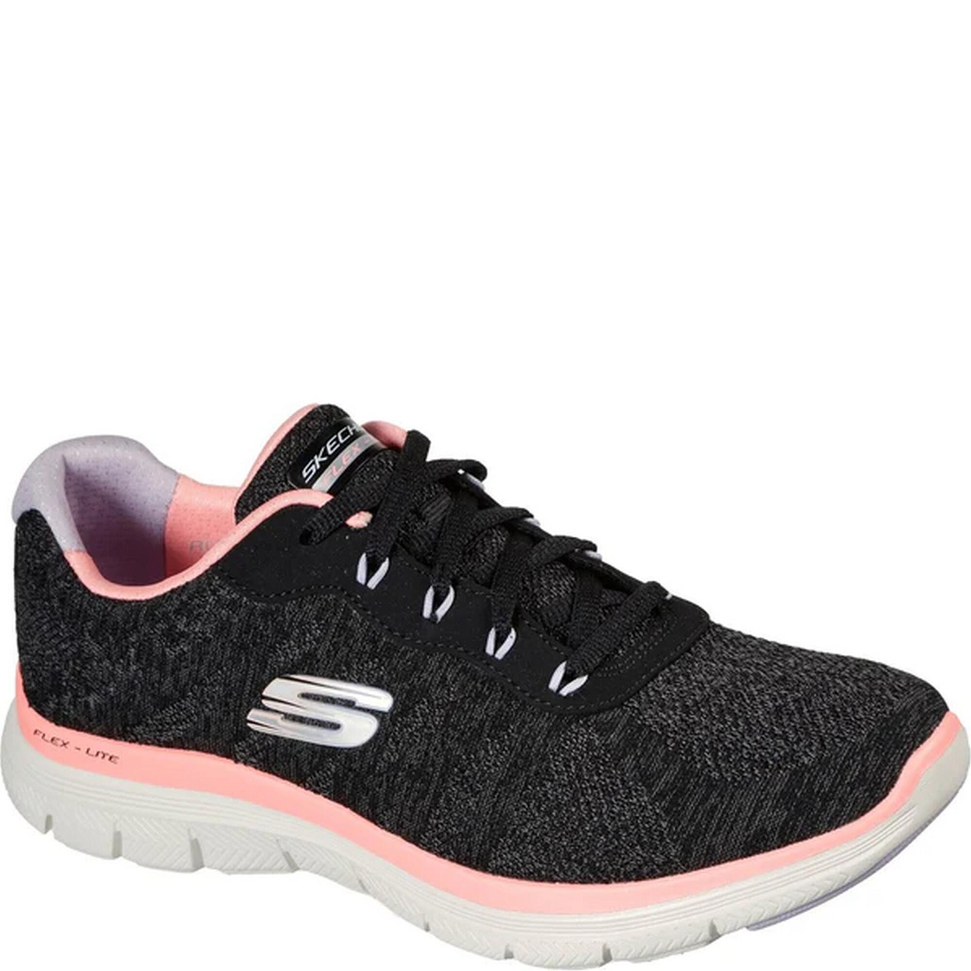 SKECHERS Womens/Ladies Appeal 4.0 Fresh Move Trainers (Black/Coral)
