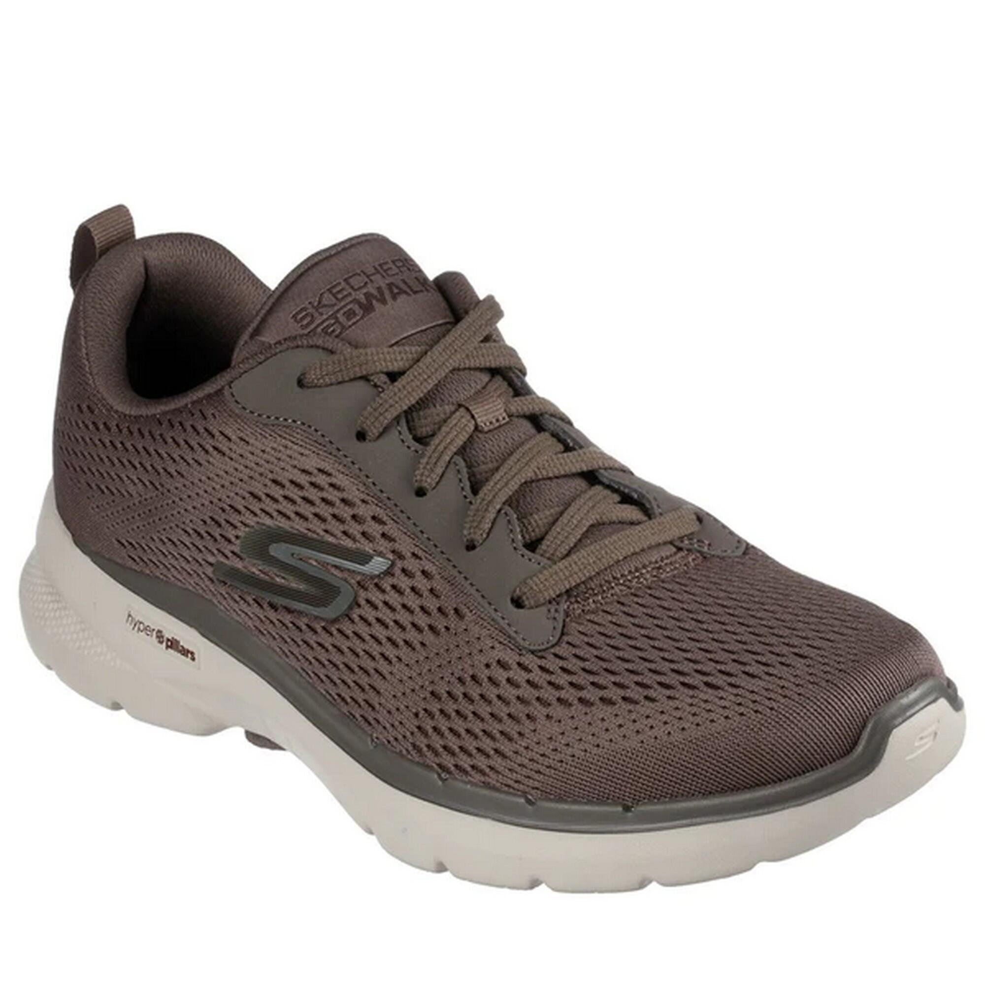 Mens Go Walk 6 Avalo Trainers (Taupe) 1/5