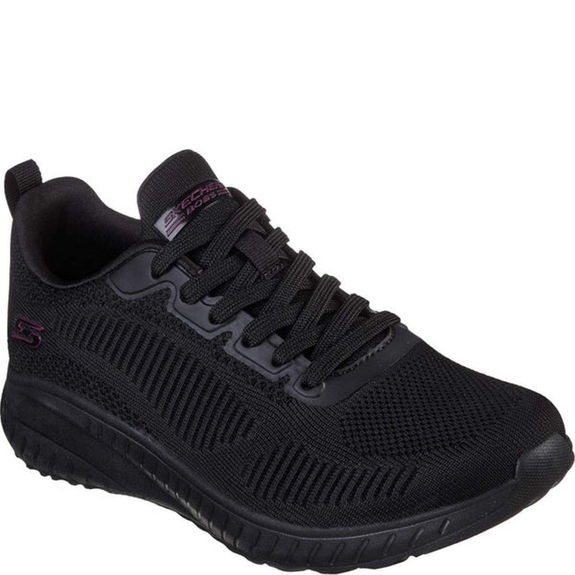 SKECHERS Womens/Ladies Bobs Squad Chaos Face Off Trainers (Black)