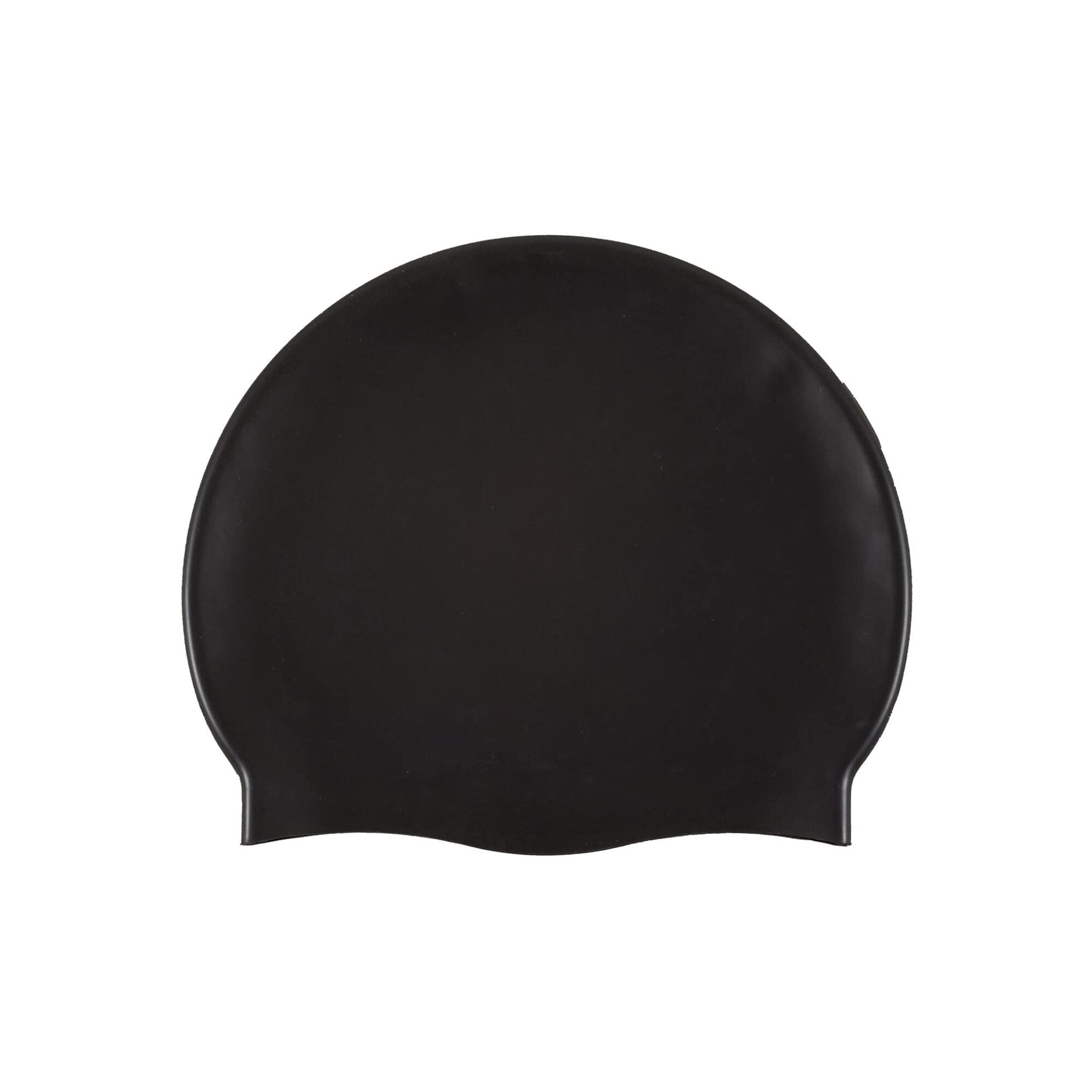 "Classic" Schwimmkappe für HerrenDamen Unisex Damen und Herren Schwarz/Silber 2/3