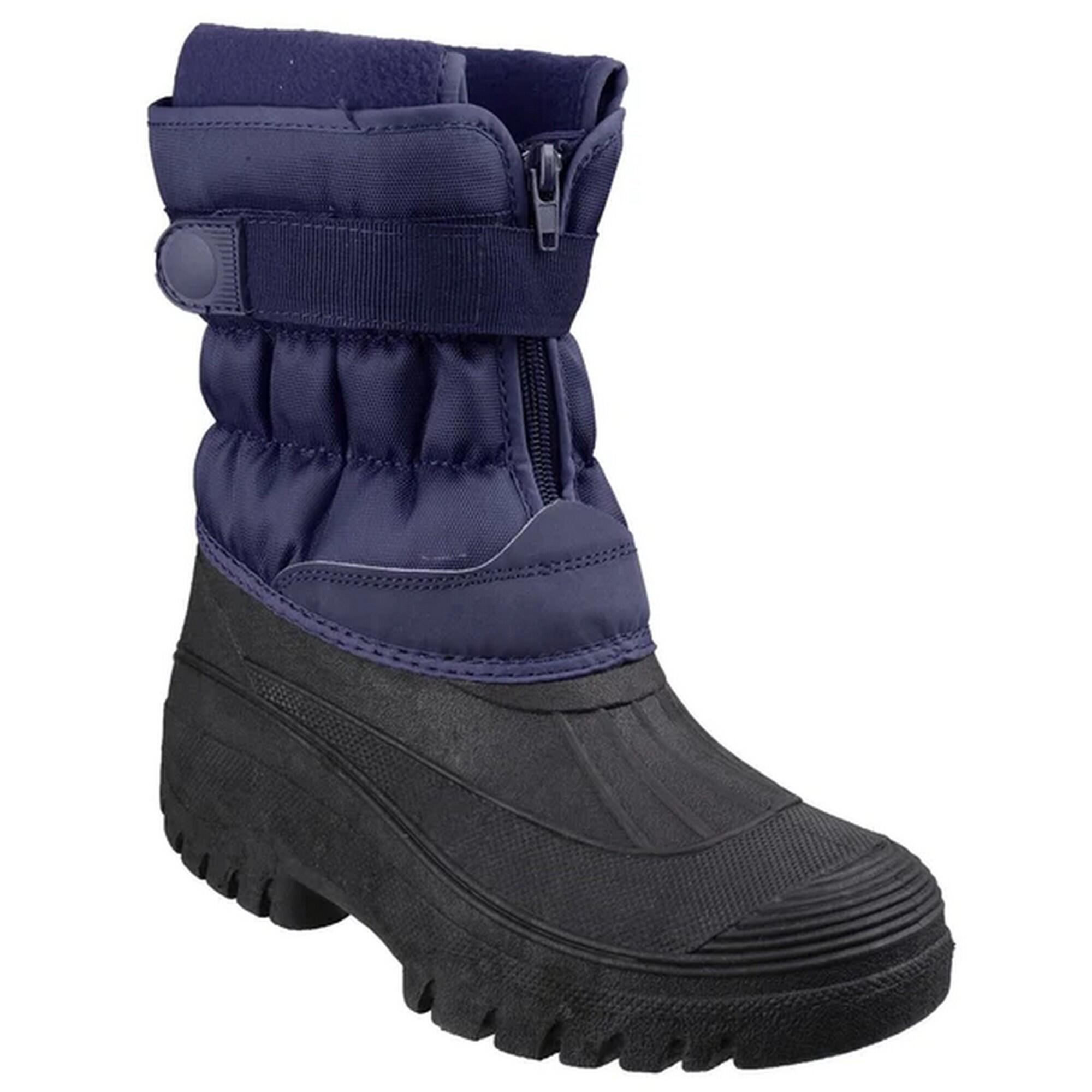 COTSWOLD Adults Chase Touch Fastening and Zip Up Winter Boots (Navy)