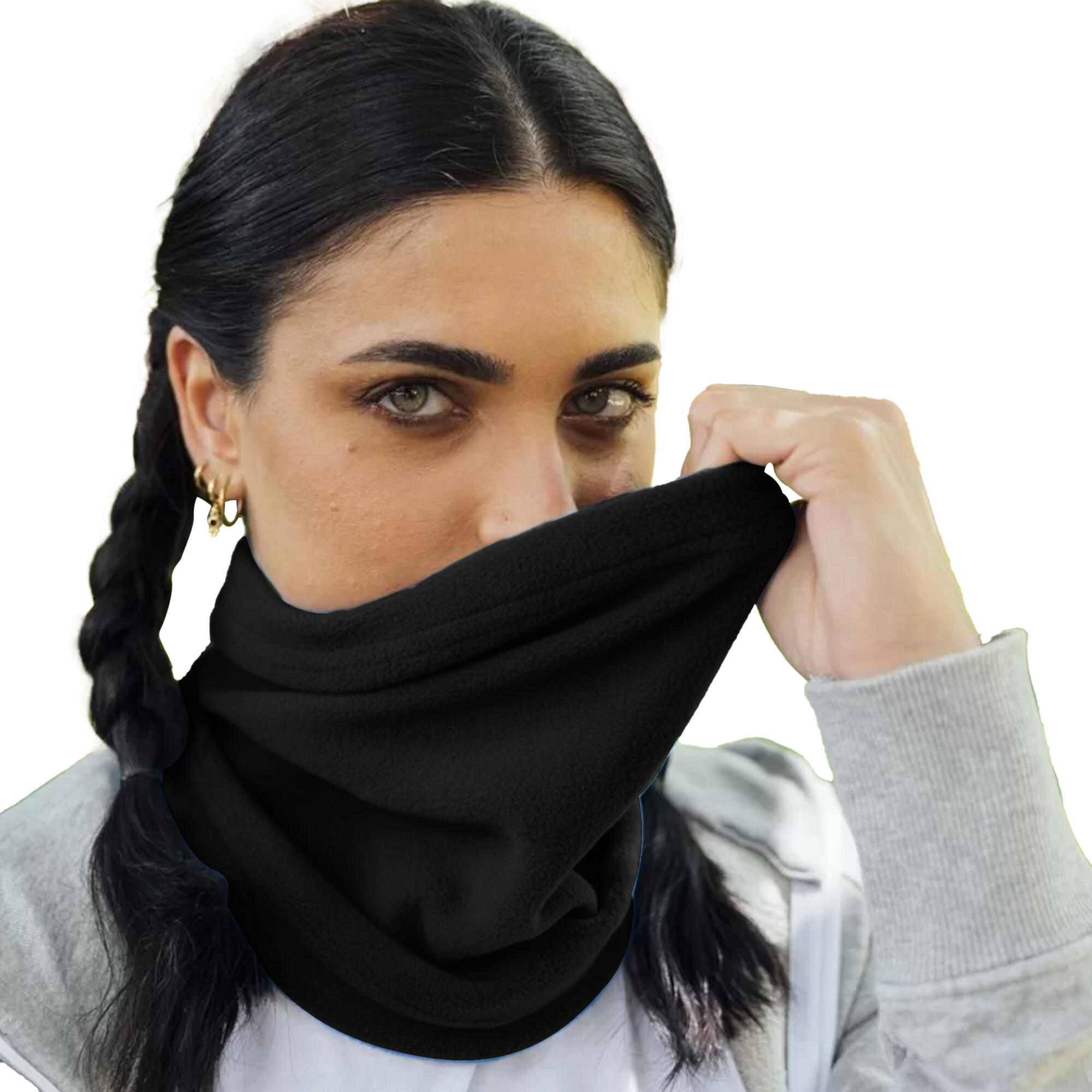 Unisex Adult Hotty Fleece Neck Warmer (Black) 3/3