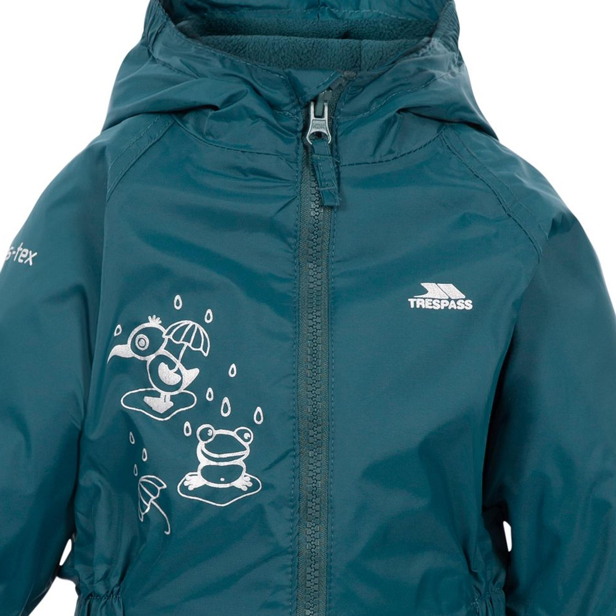 Dripdrop Baby Unisex Schneeanzug Wasserfest Kinder Petrol 3/4