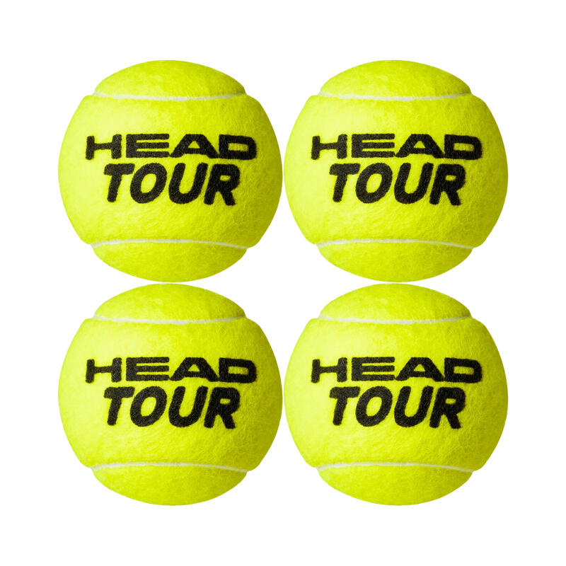 Balles de tennis TOUR (Jaune)