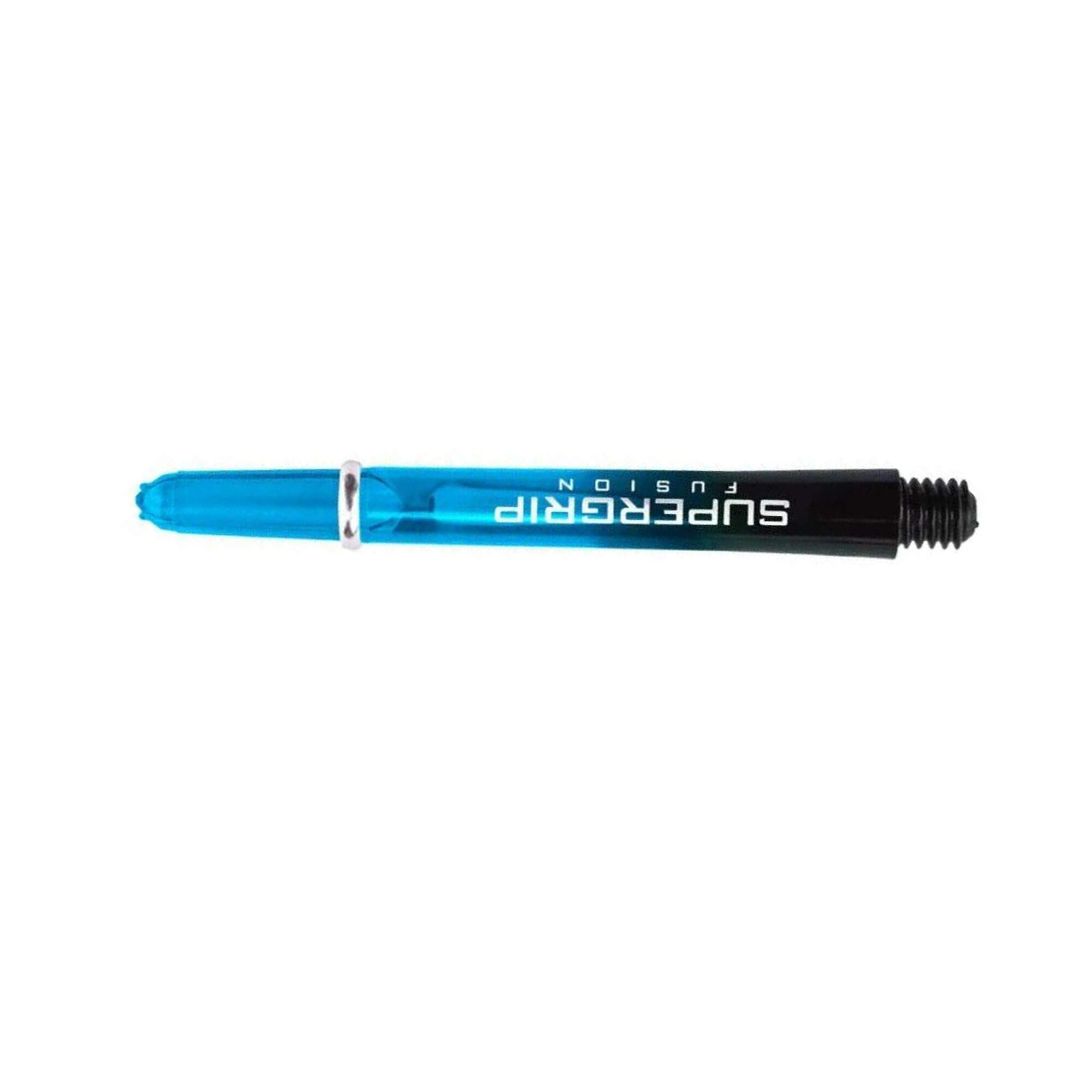 Supergrip Fusion Dart Stem (Pack Of 3) (Black/Aqua Blue) 3/4