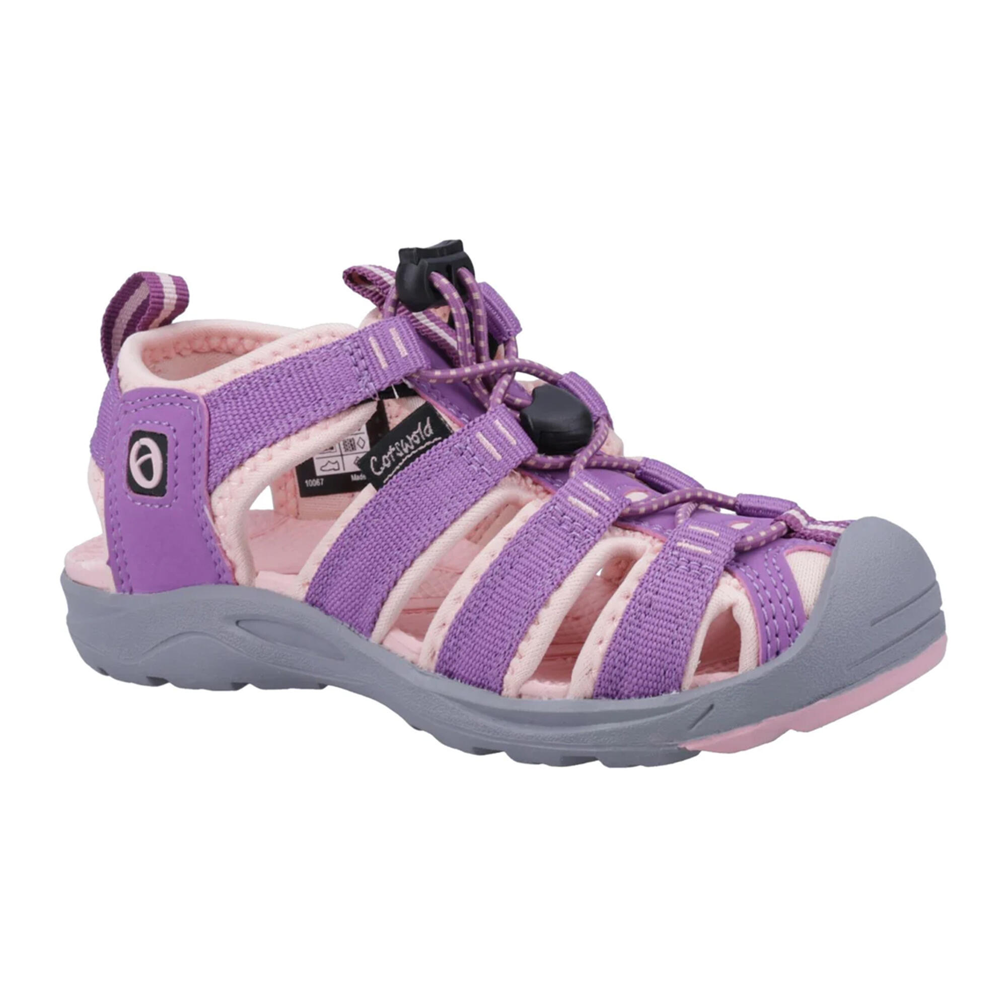 Childrens/Kids Marshfield Recycled Sandals (Purple/Pink) 1/5