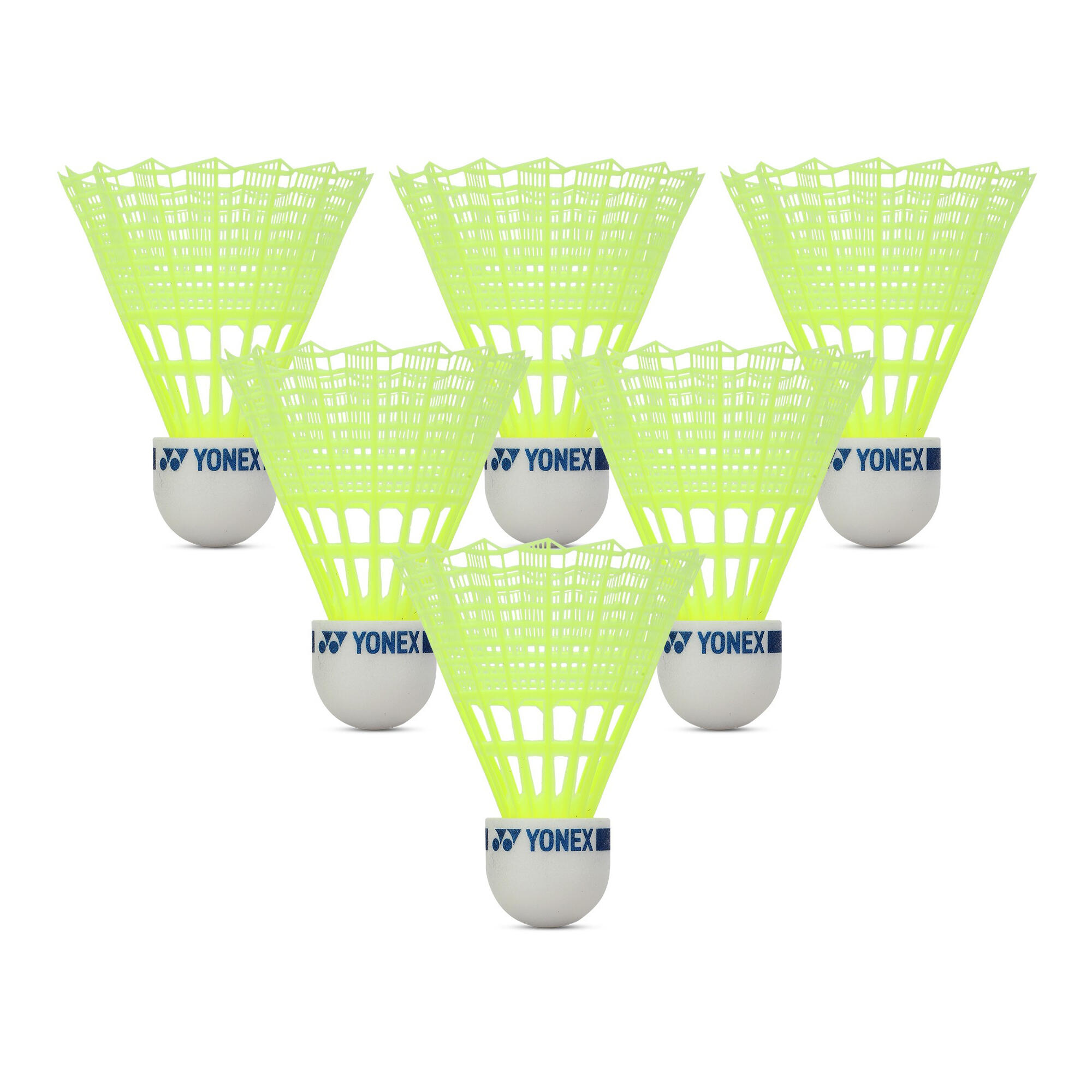 YONEX Mavis 10 Shuttlecock (Pack of 6) (Yellow)